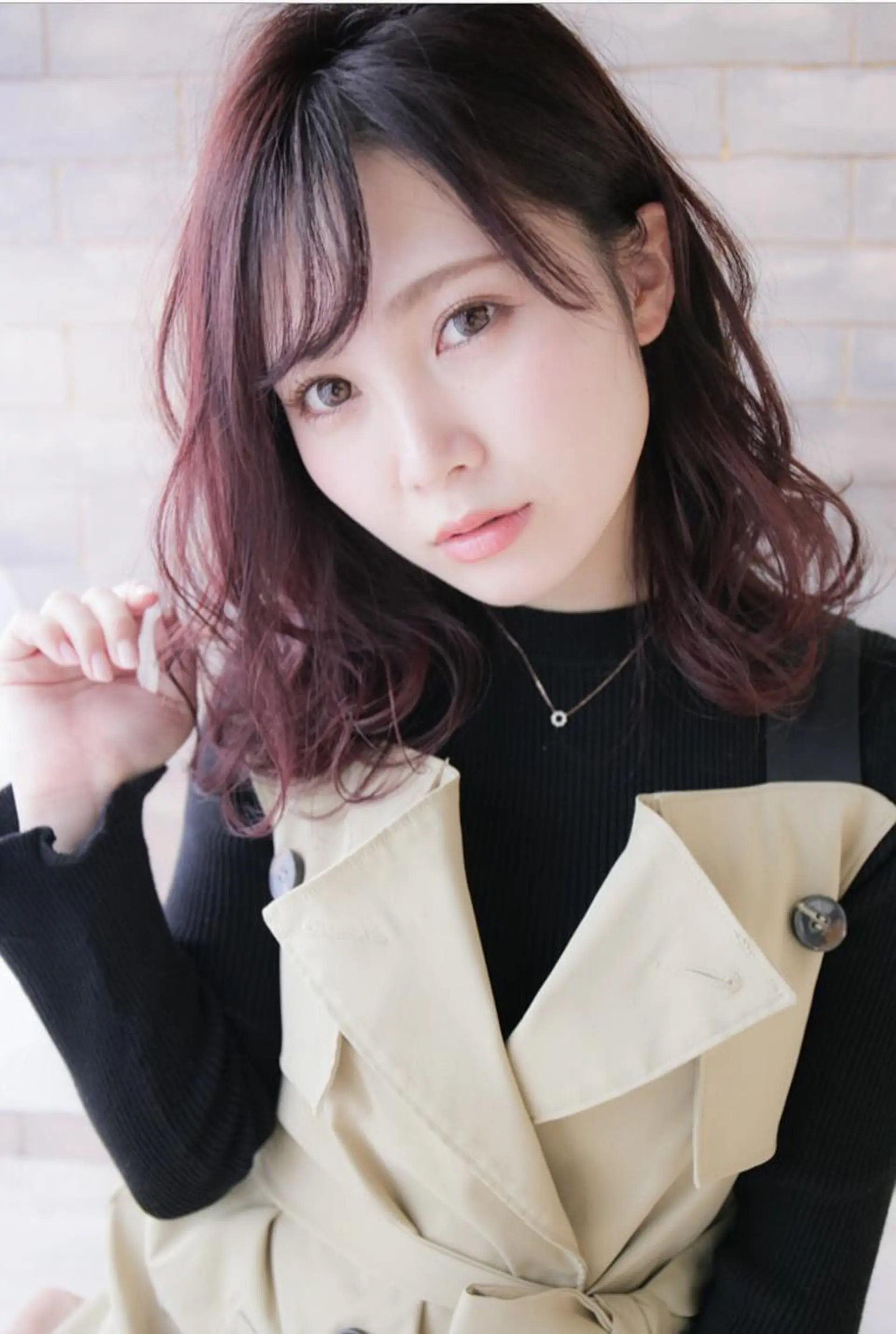 セミロング カラー Ricco.所属・デビュー前スタッフ スタッフのヘアスタイル