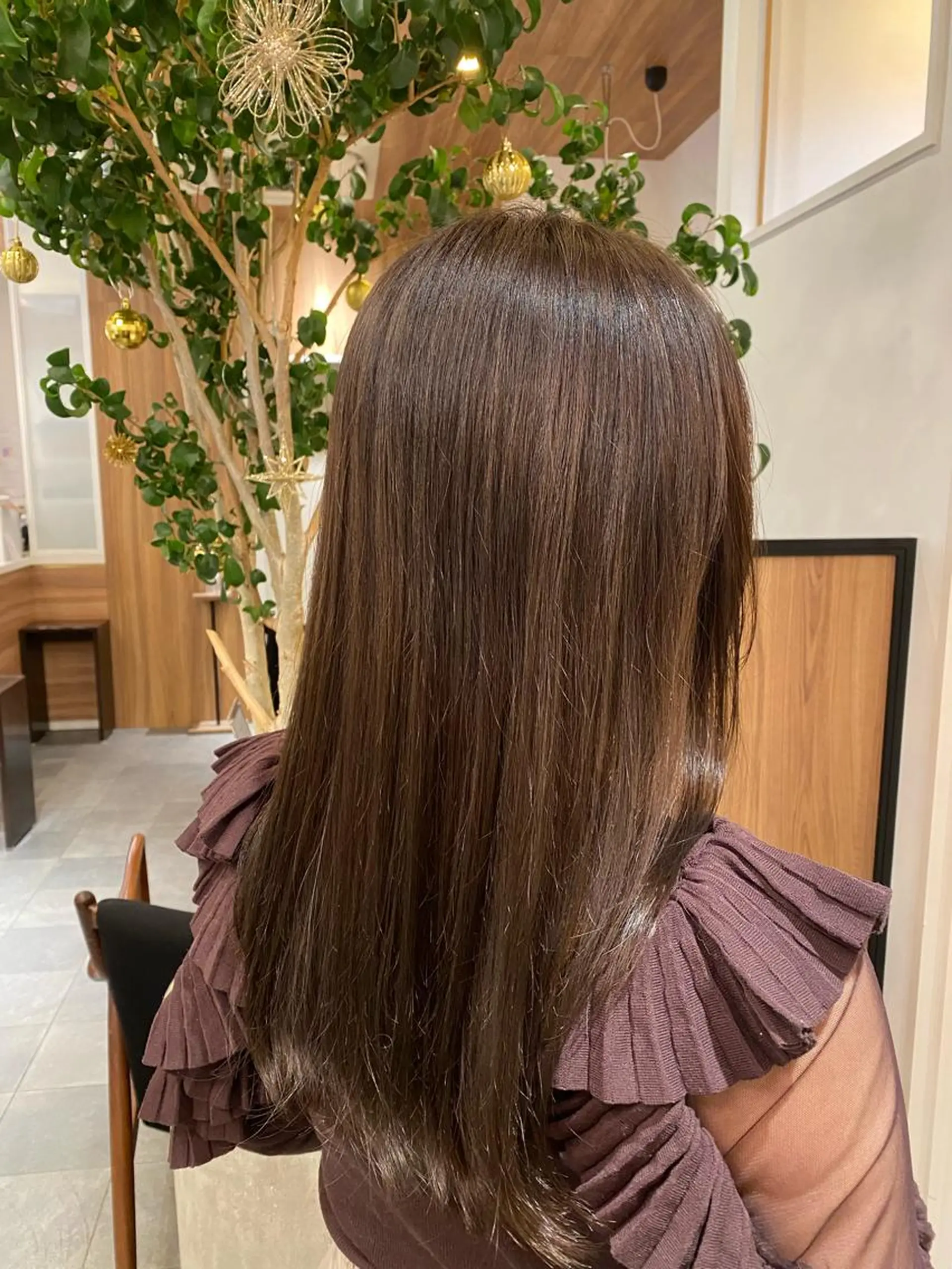 セミロング カラー ヘアカラー 門崎未依/レイヤー/ メンズカット🪿のヘアスタイル