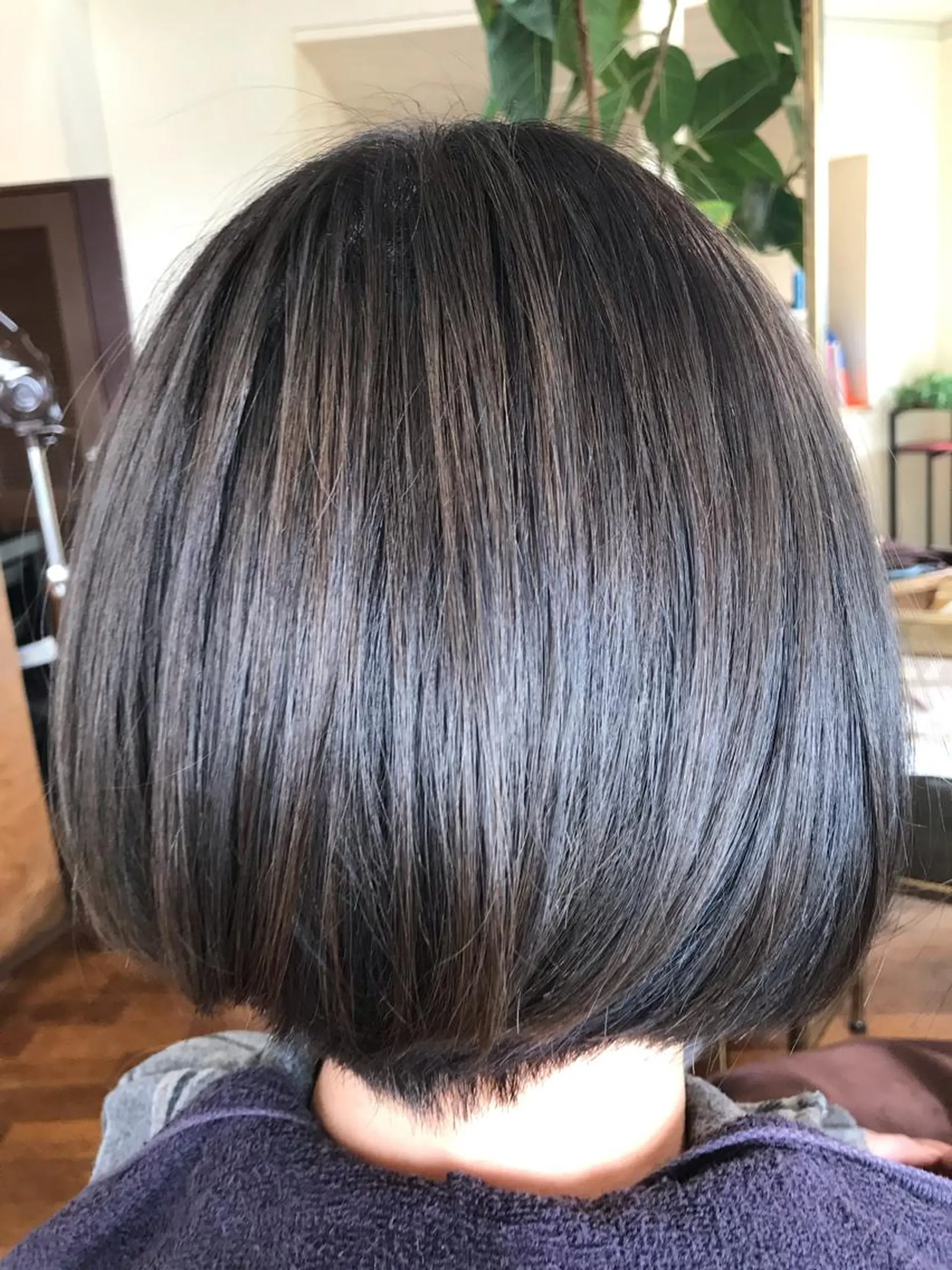 ミディアム カラー グレージュ アイスグレージュ 大嶋 宏隆のヘアスタイル