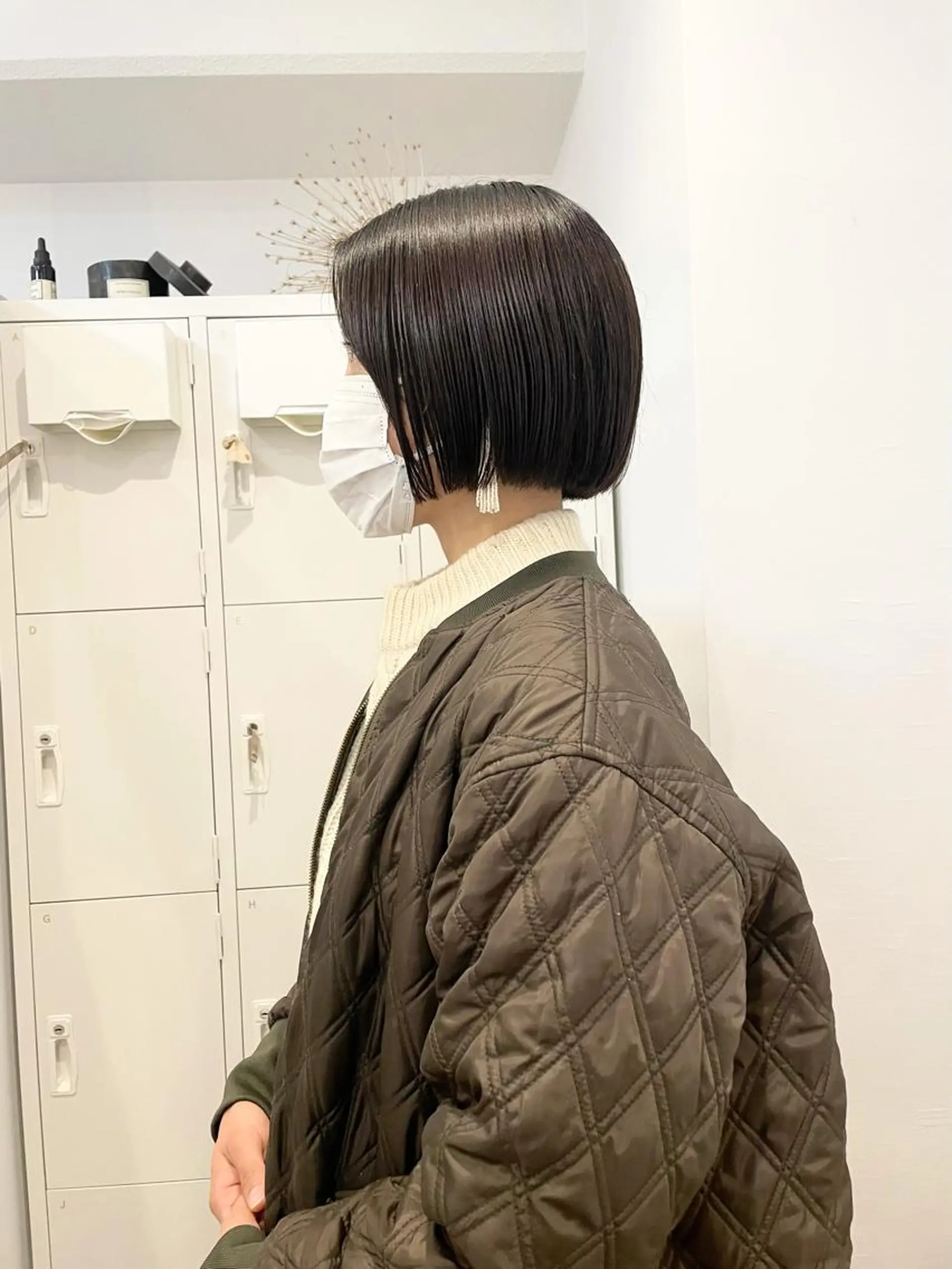 ショート 縮毛矯正 佐藤 永夏のヘアスタイル