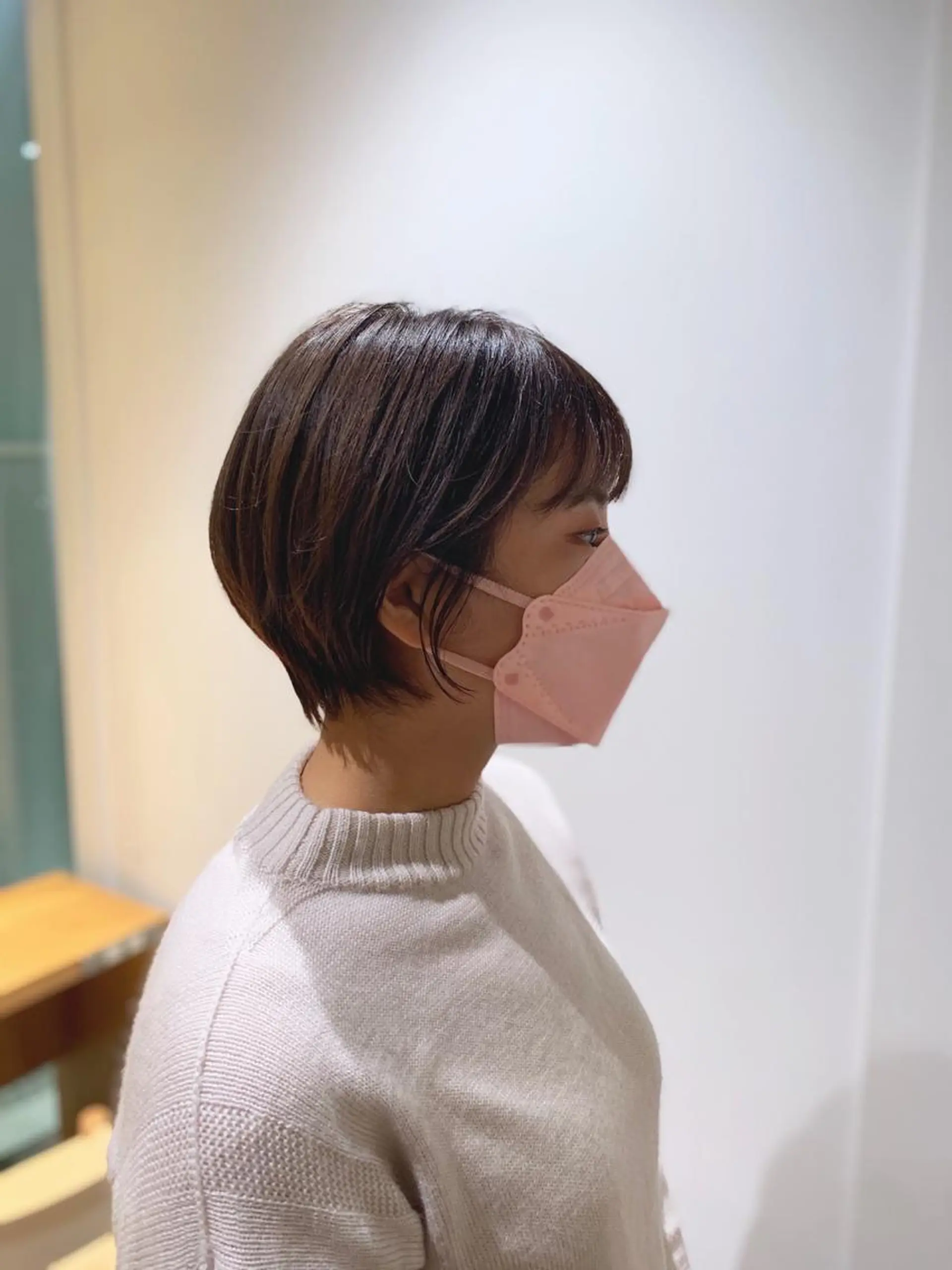 ミディアム ヘアアレンジ カット トリートメント GO TODAY SHAiRE SALON 梅田店所属・柔らかくすみカラー ボブ/ショートのヘアスタイル