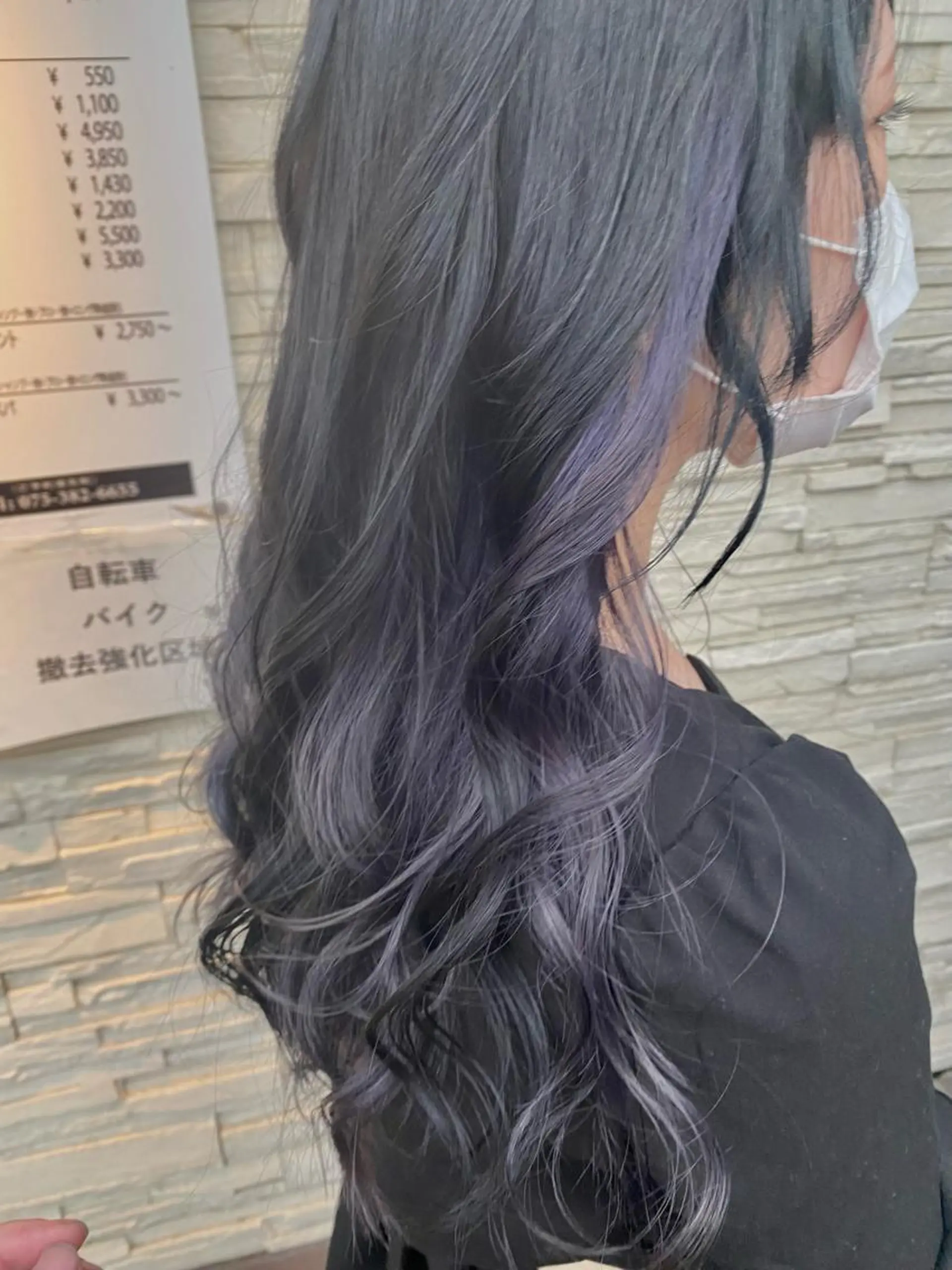 セミロング カラー インナーカラー ラベンダーカラー カット ヘアカラー 💎髪質改善🇰🇷 韓国ヘア💎津村のヘアスタイル