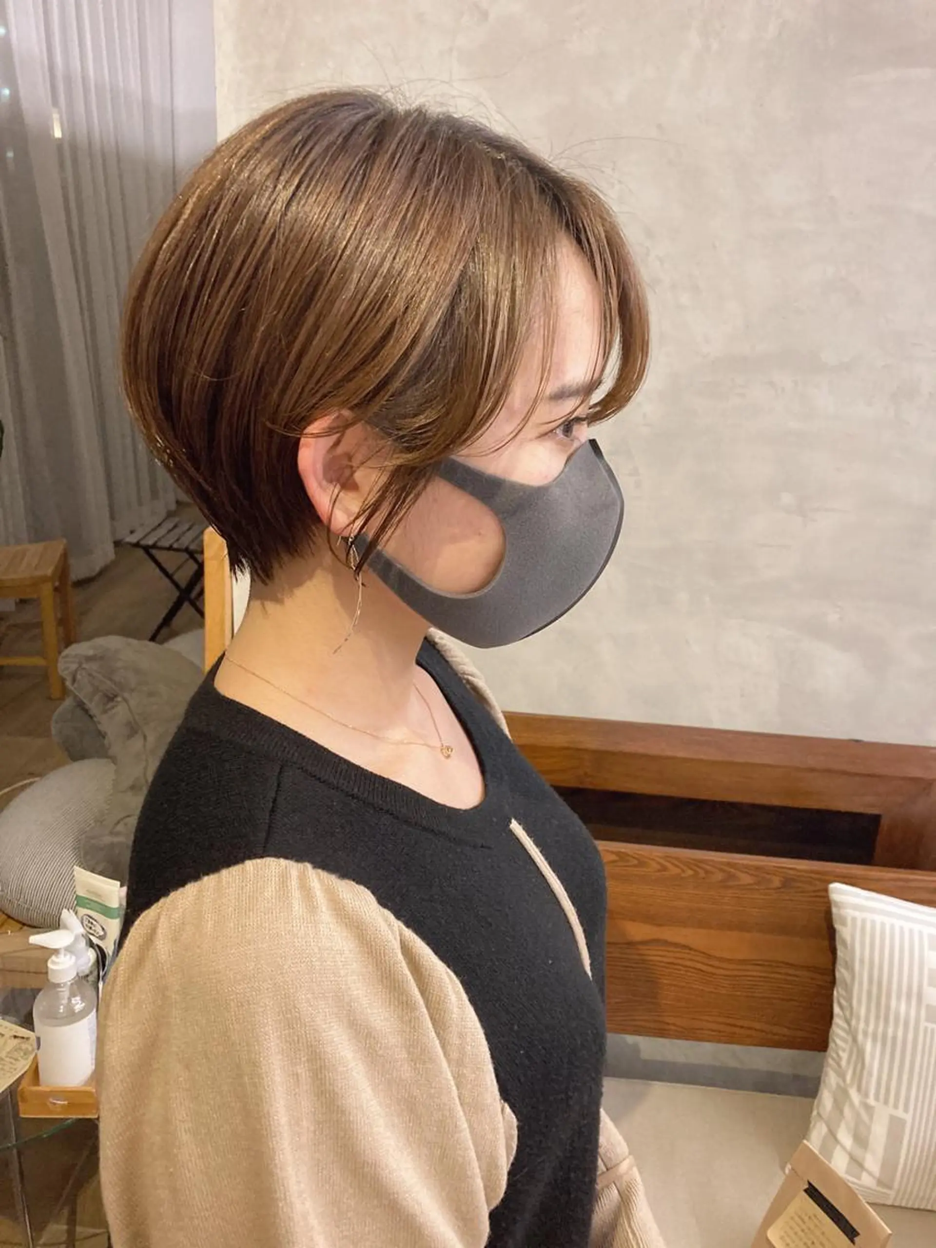 ショート ショートボブ ボブ ショートヘア 小顔カット brisa所属・迎 凪紗のヘアスタイル