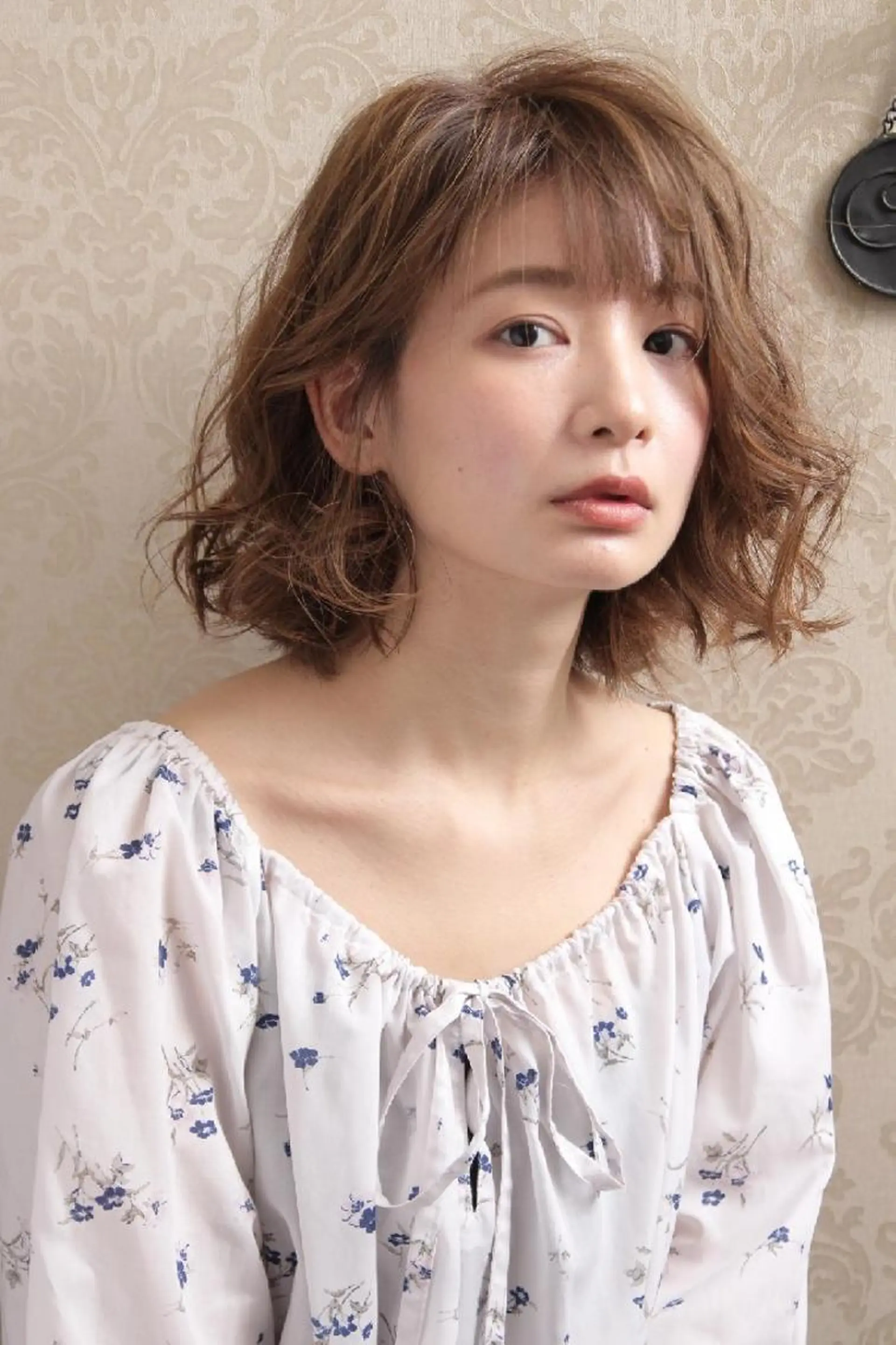 ミディアム カラー ヘアアレンジ ボブ ace share salon所属・桑原 祥のヘアスタイル