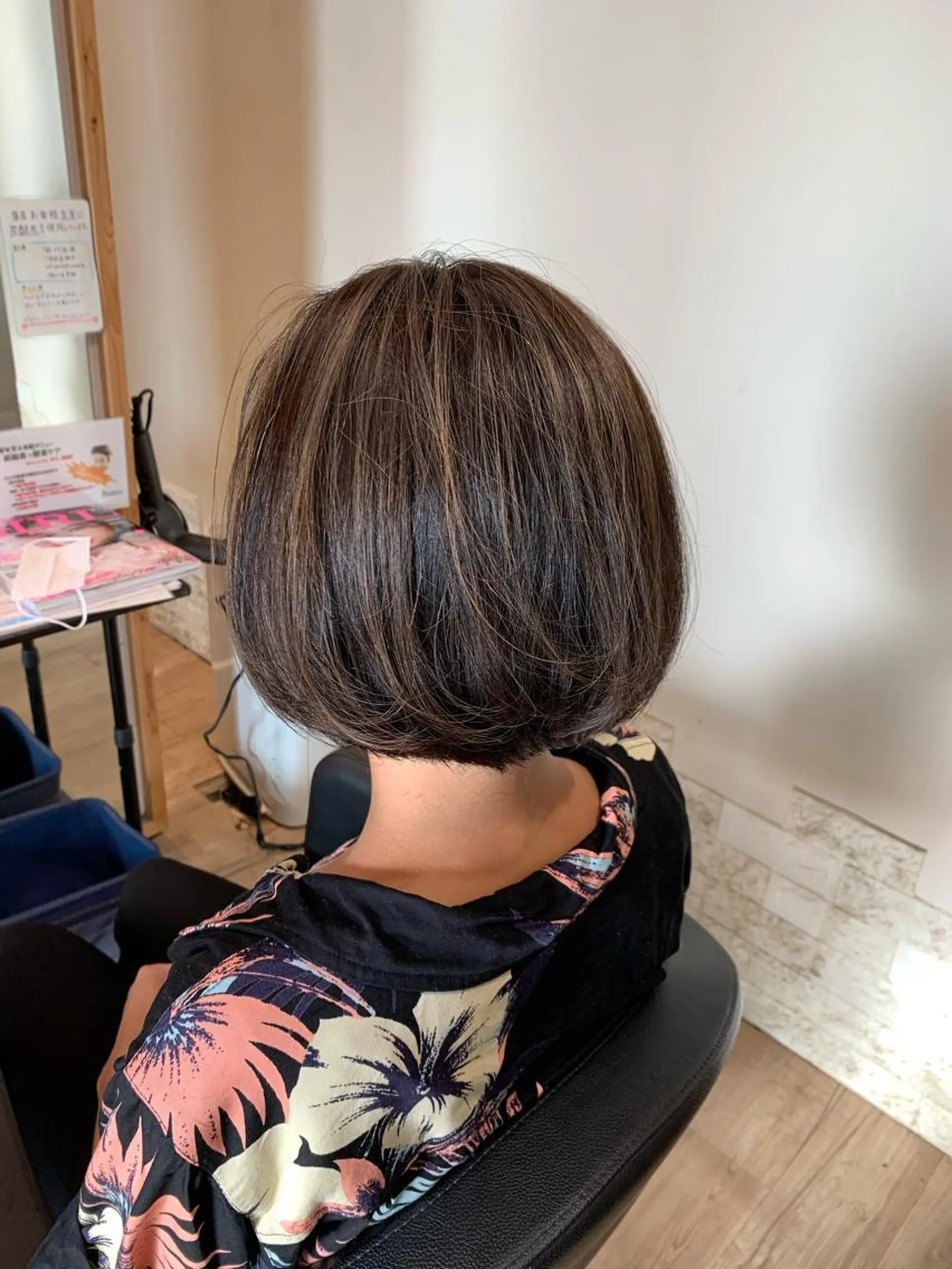 ショート カラー ハイライトカラー ハイライト ヘアカラー 大久保 隆蔵のヘアスタイル