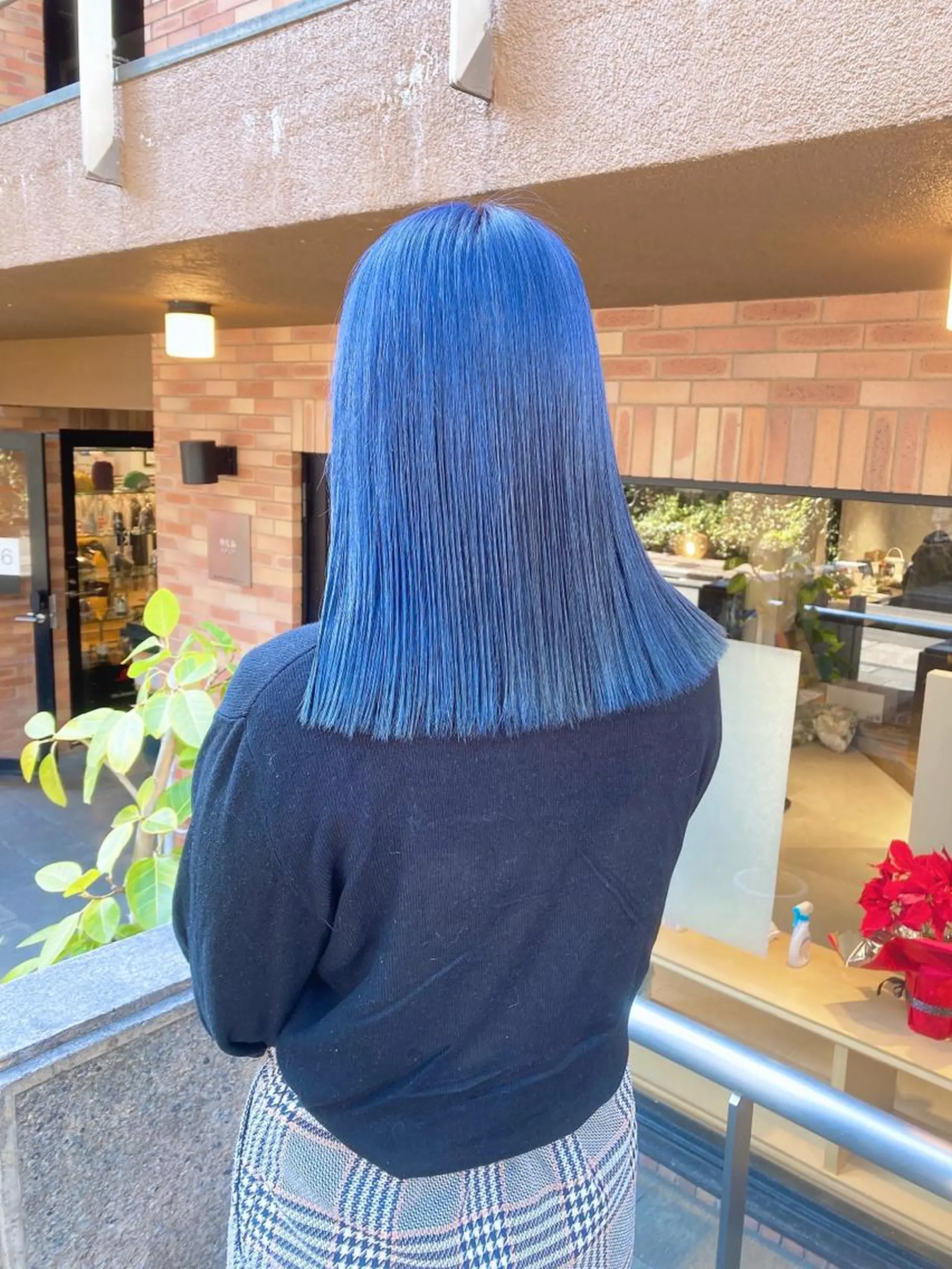 カラー ブリーチ ブルーカラー 💗モテ髪 ハイトーンあや💗のヘアスタイル