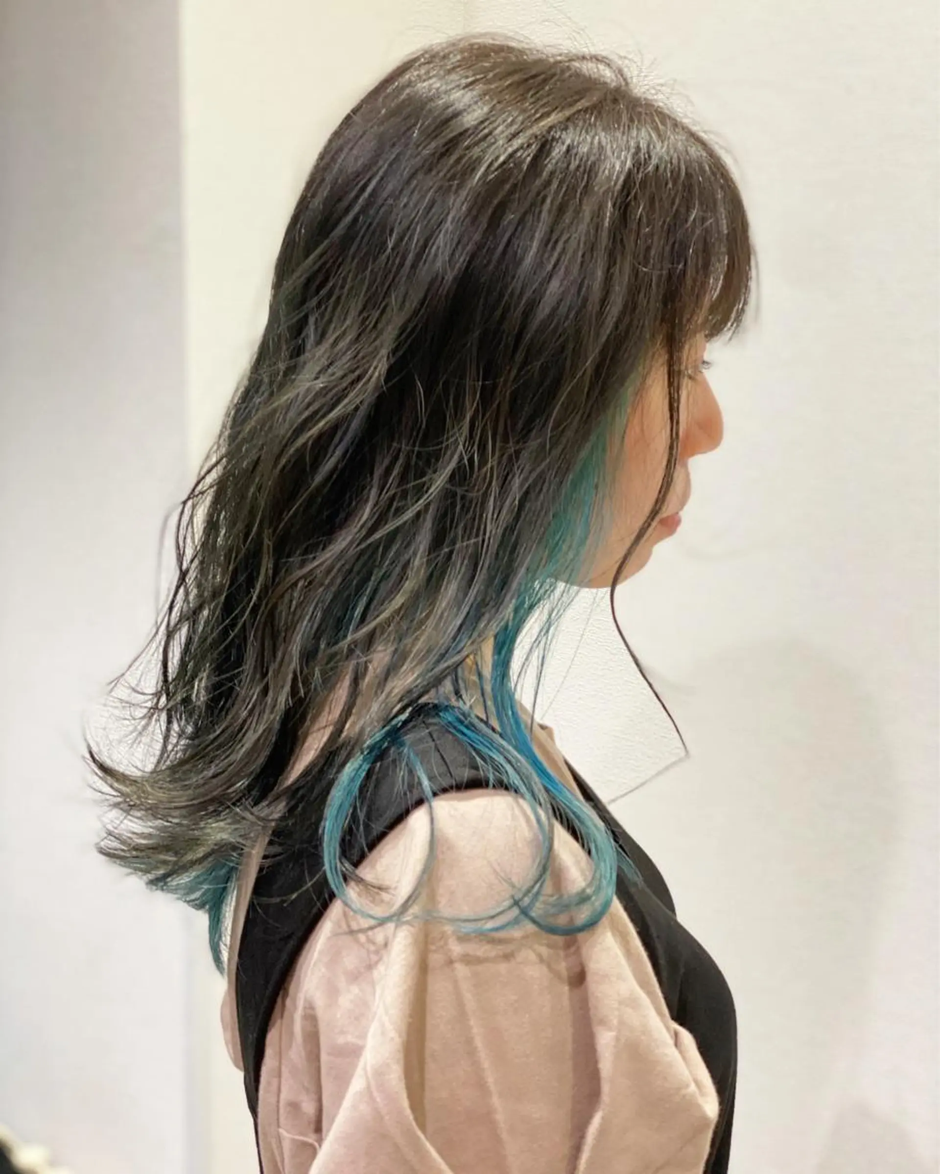 セミロング ヘアカラー トリートメント 💎大人ハイライト 💎上杉一也💎のヘアスタイル