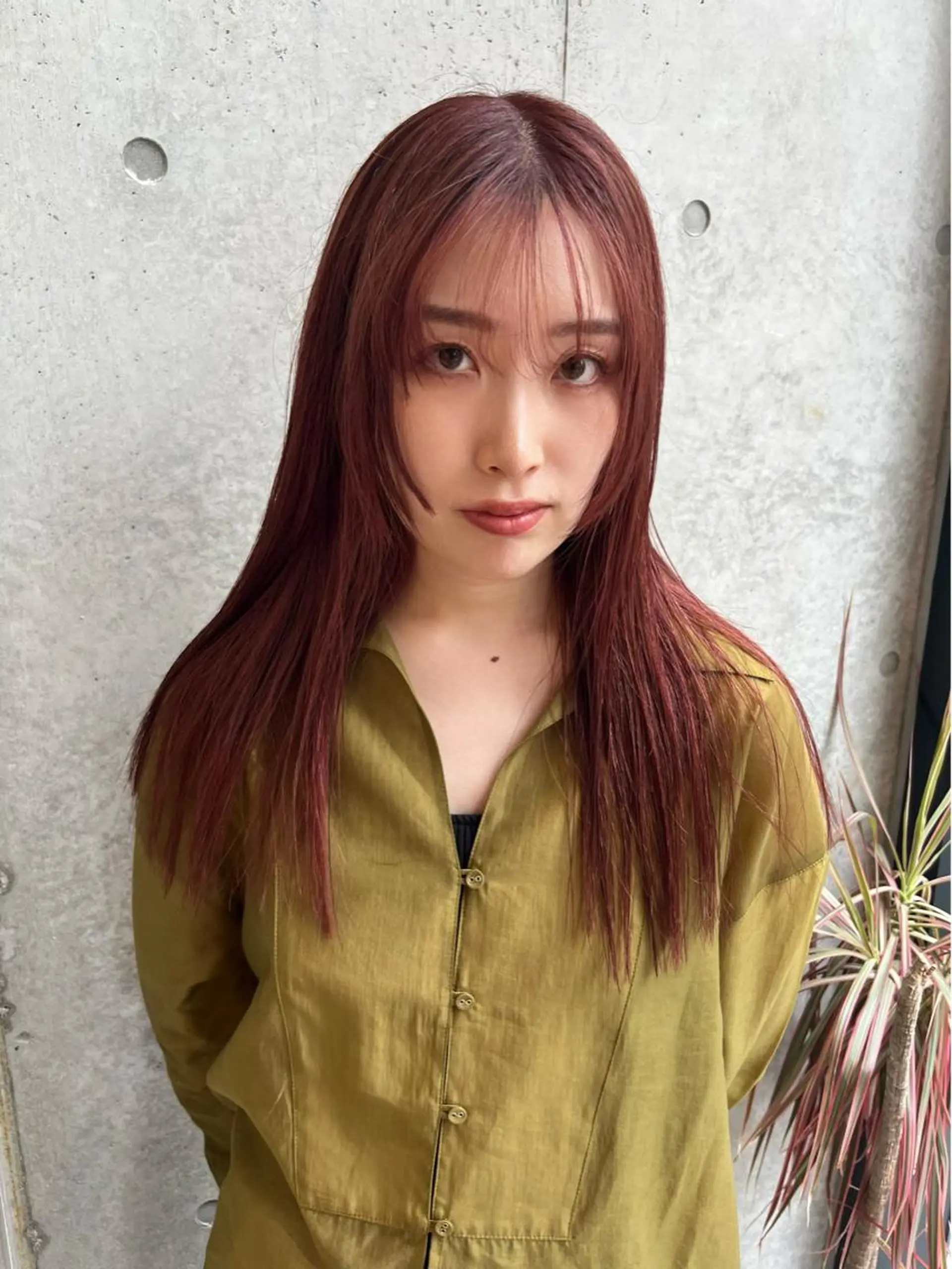 セミロング カラー 韓国レイヤーカット/ 酸性縮毛矯正MIKUのヘアスタイル