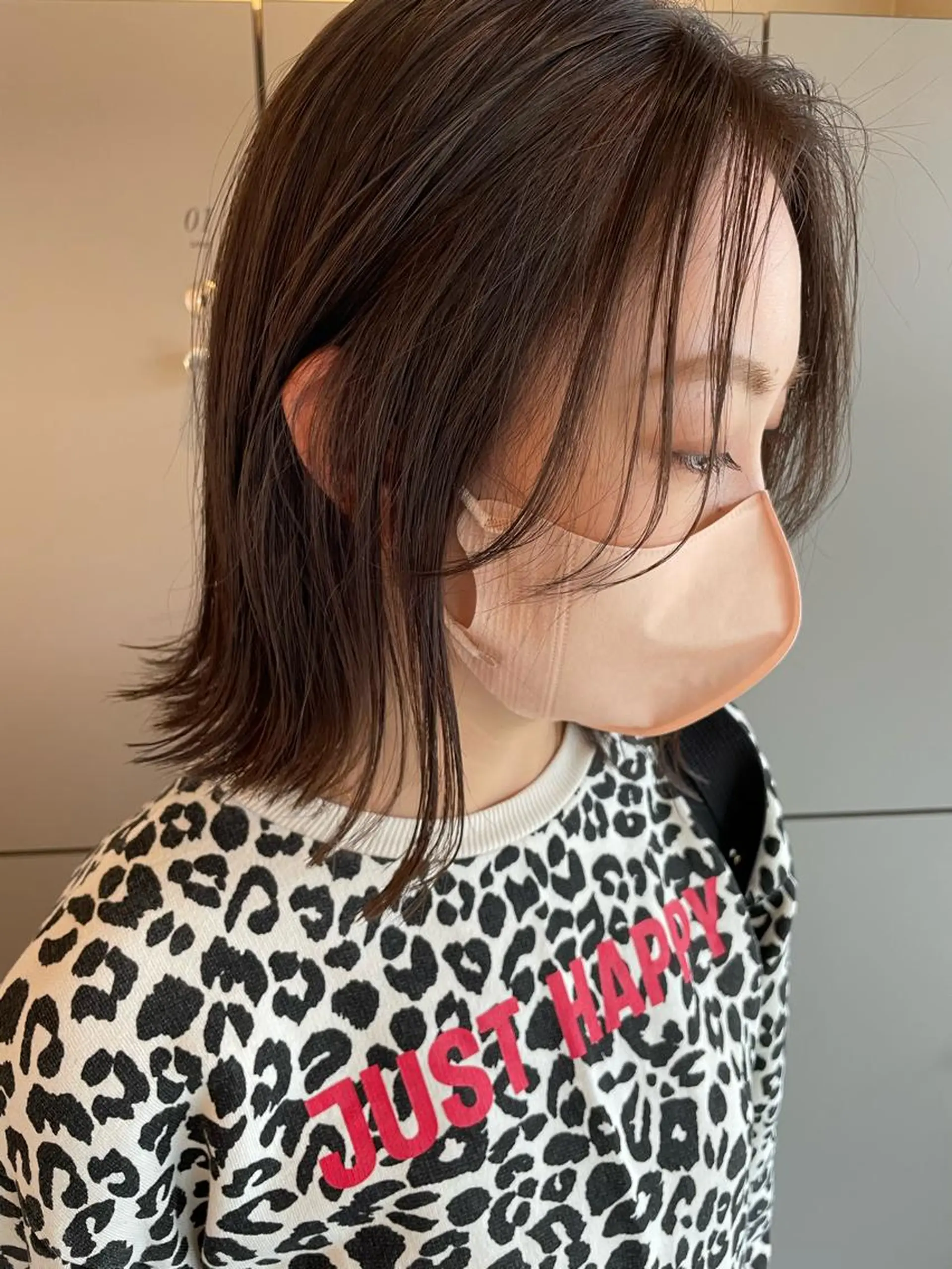 ミディアム 切りっぱなしボブ ショートボブ ミディアムパーマ ミストバング ボブ C’LD hair  produce /シールドヘア所属・モテ髪/ボブ/ショー ト/アダチフウトのヘアスタイル