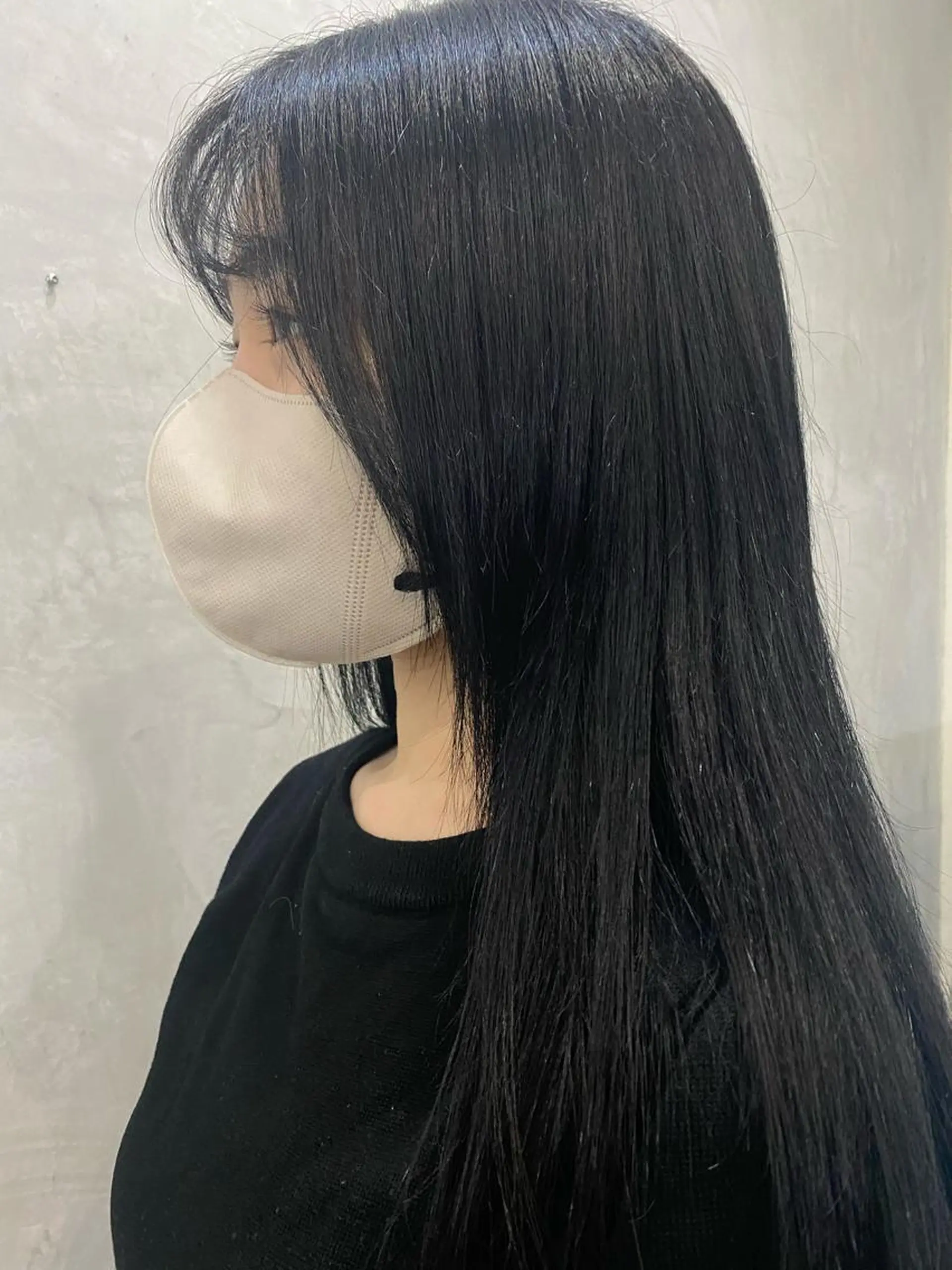 ロング カラー カット 縮毛矯正 佐伯 鼓乃美のヘアスタイル