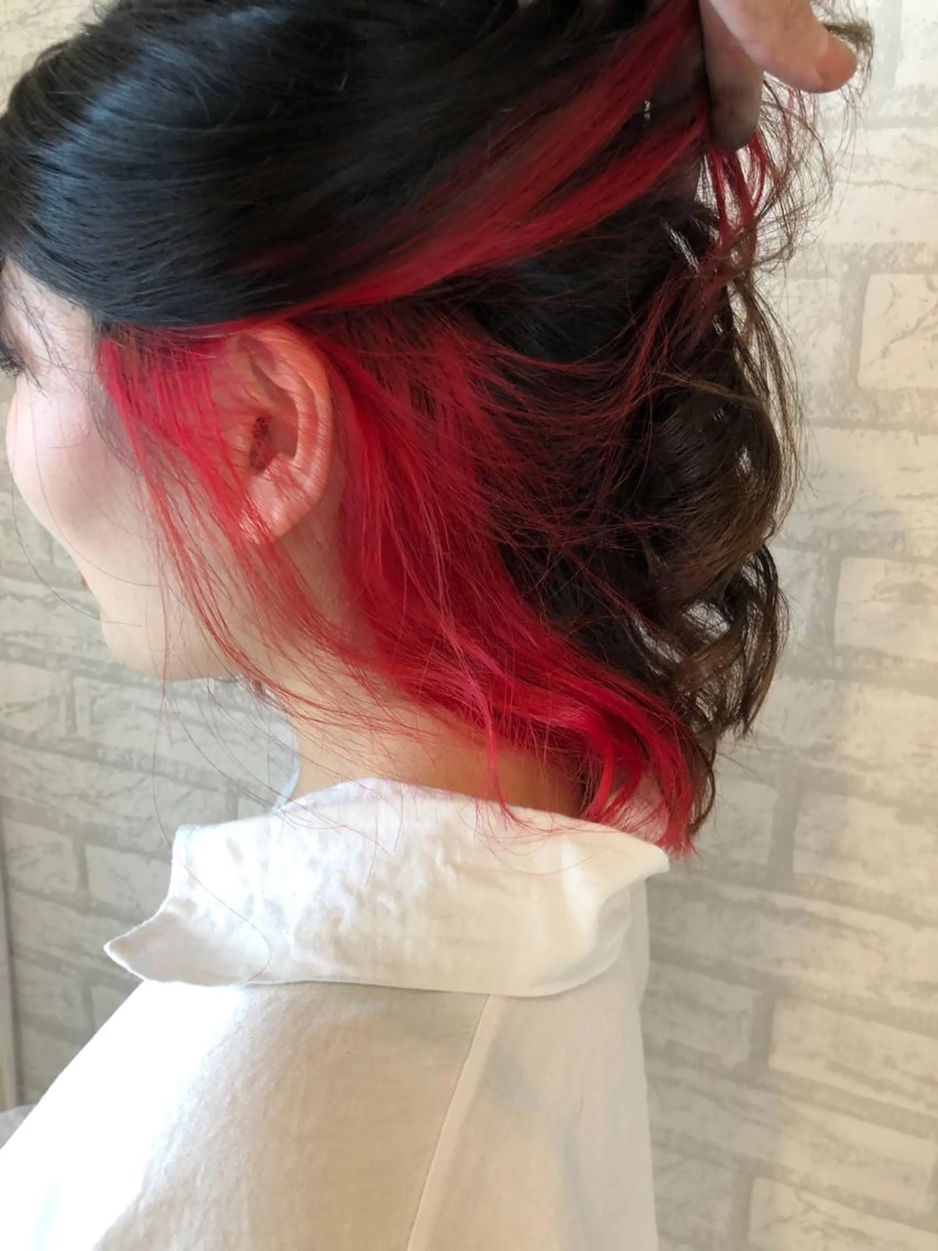 ショート カラー ブリーチ レッドカラー トリートメント カット ヘアカラー トリートメント JIL BLAN 京都のヘアスタイル