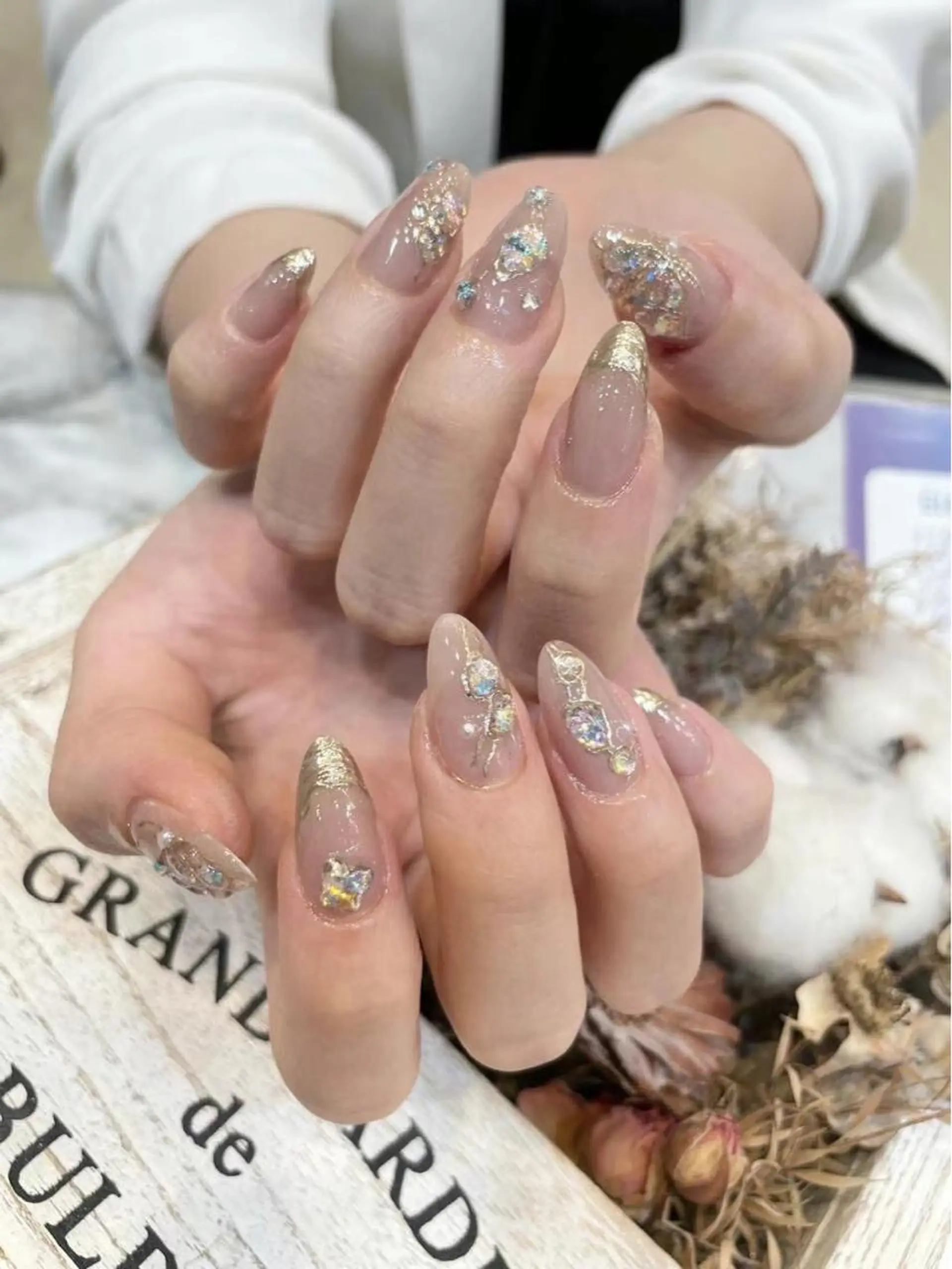ネイル クリアネイル フレンチネイル ミラーネイル My nail所属・babarla Nailのネイルデザイン