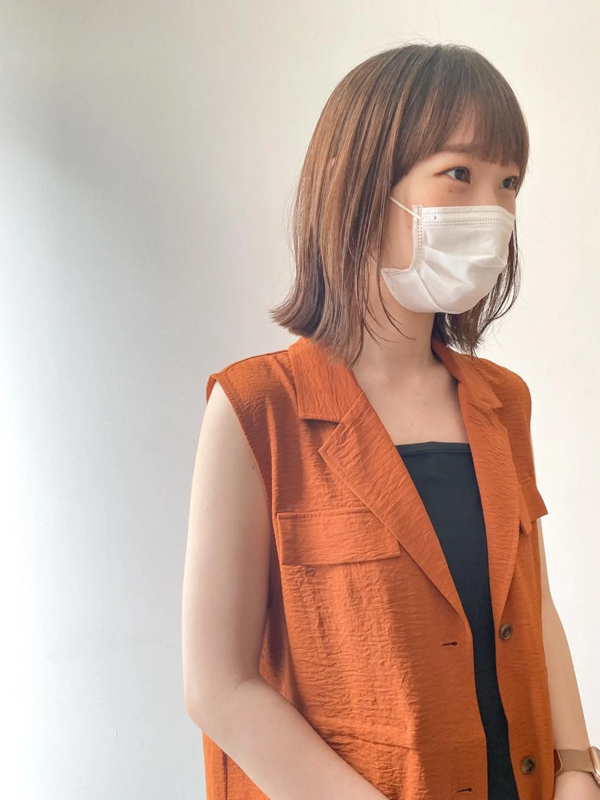 ミディアム パーマ THE DAY所属・AKI HASHIMOTOのヘアスタイル