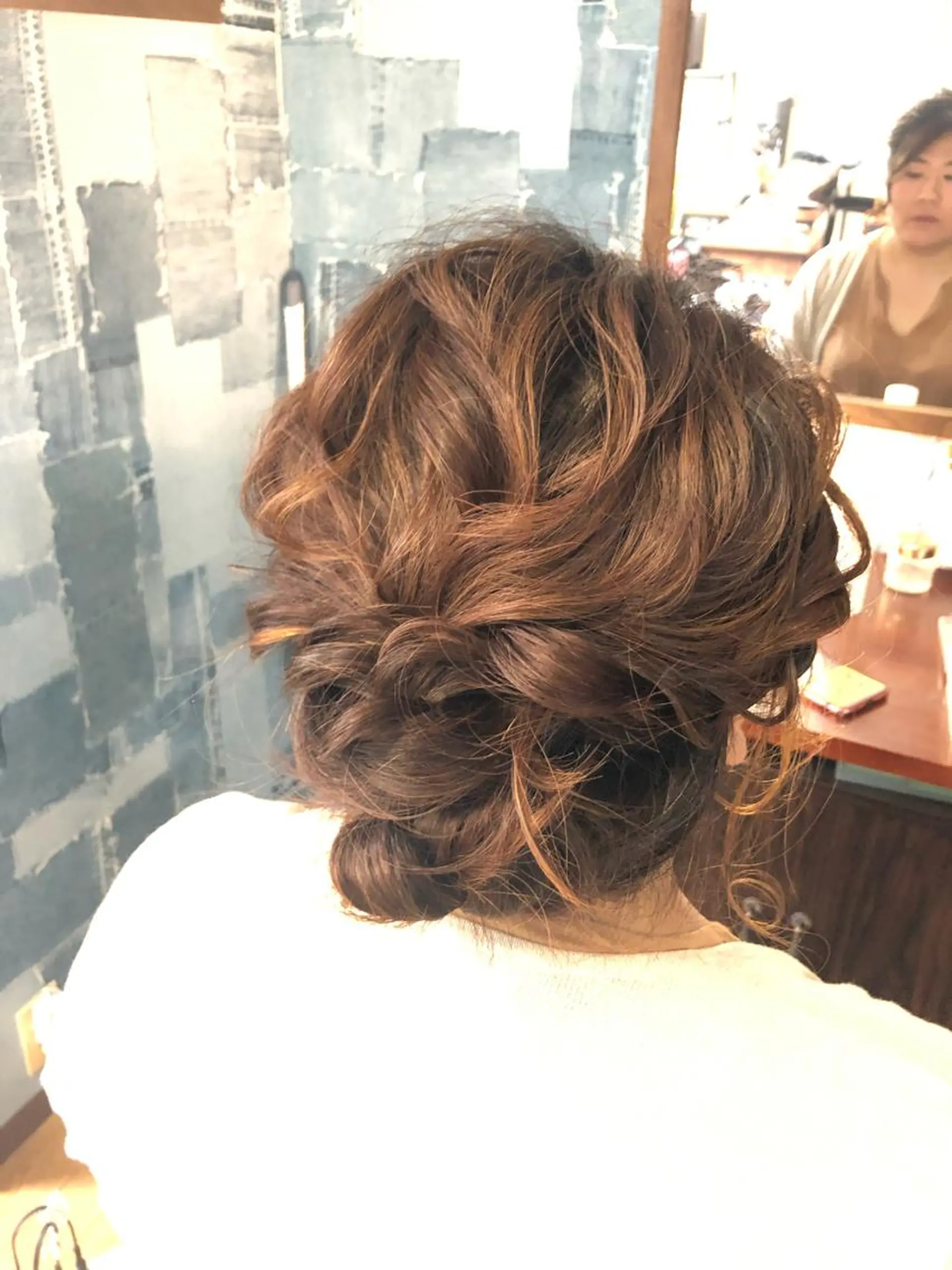 ミディアム ヘアアレンジ 鈴木 沙羅のマツエク・マツパデザイン