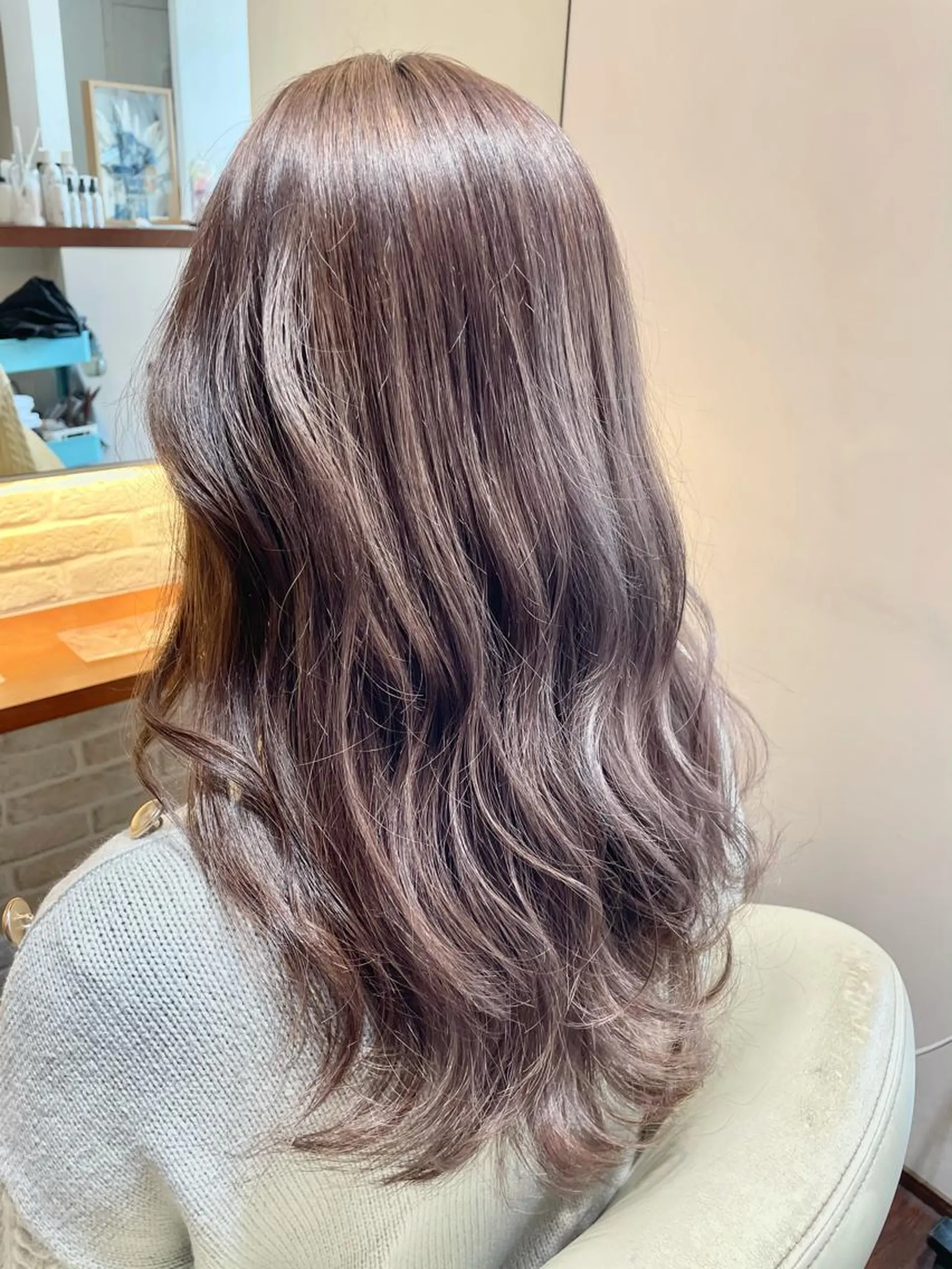 ロング カラー ブラウンカラー チョコレートブラウン CoCooN 店長 さのえみのヘアスタイル
