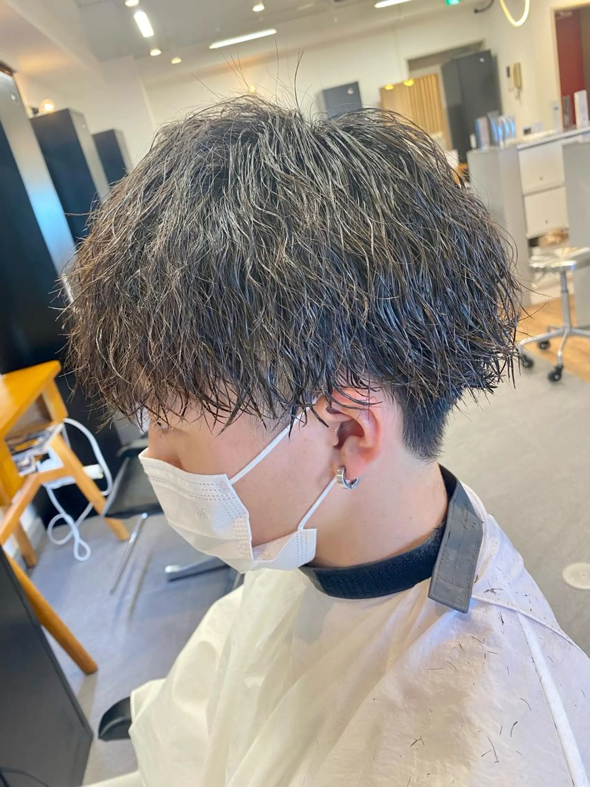 パーマ メンズ カット パーマ メンズパーマ特化💇 奥田敦哉のヘアスタイル