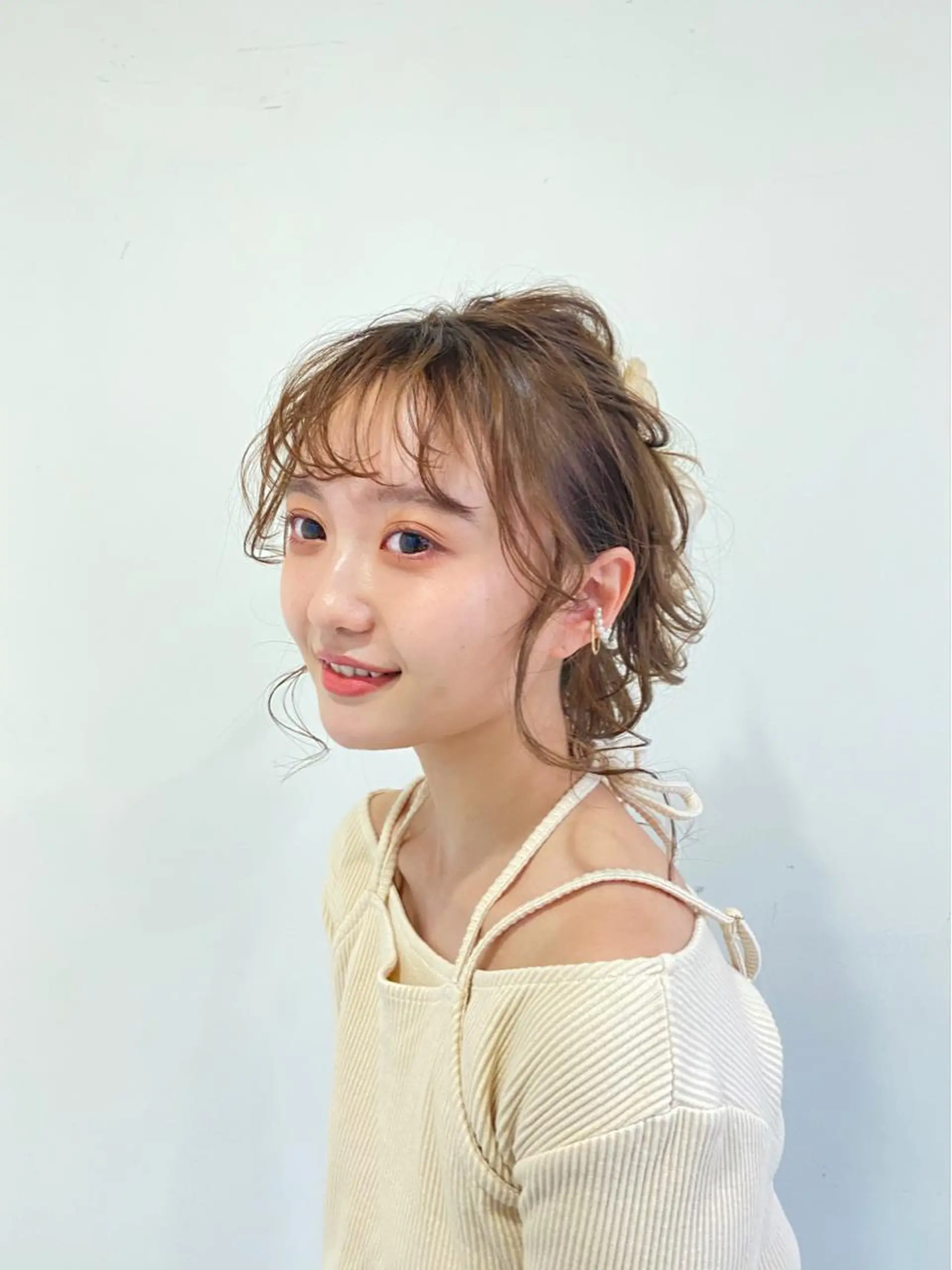セミロング カラー アディクシーカラー ベージュカラー おくれ毛 miiia lash所属・miiia lashのマツエク・マツパデザイン
