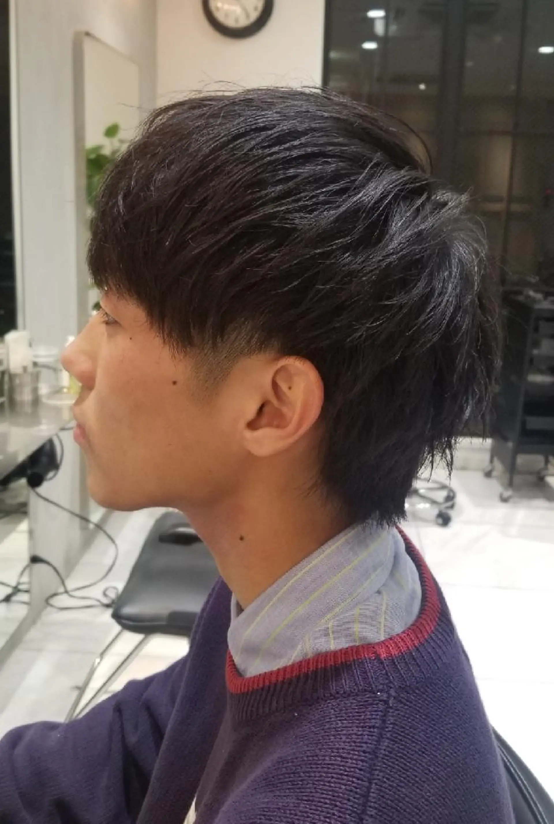 メンズ メンズ韓国風 韓国マッシュ マッシュウルフ マッシュ メンズウルフカット カット 🔴赤み消し/ 艶カラー落合　優🔴のヘアスタイル