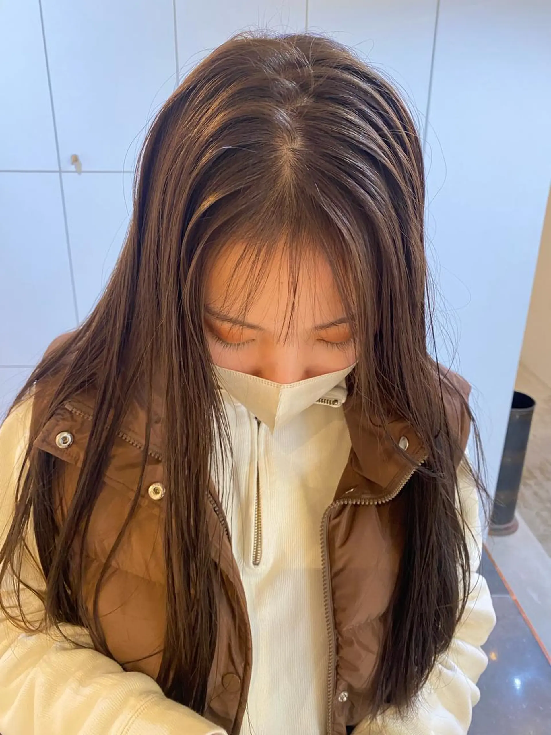ロング カラー ブリーチ ダブルカラー グレージュ ブリーチなしカラー オリーブグレージュ kochab所属・砂原 ひよりのヘアスタイル