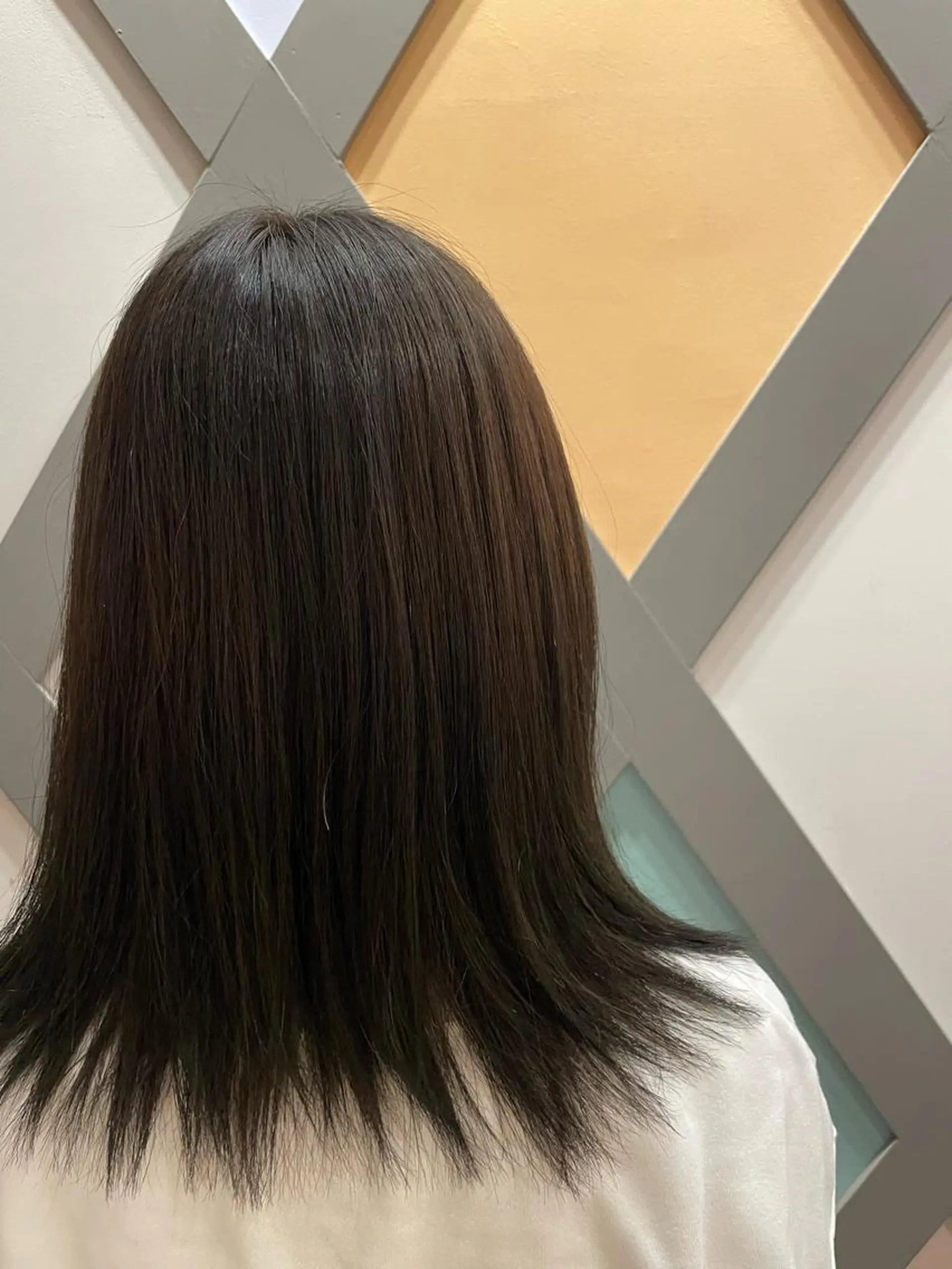 カラー アッシュ アッシュブラウン ブラウンカラー 内藤 すずなのヘアスタイル