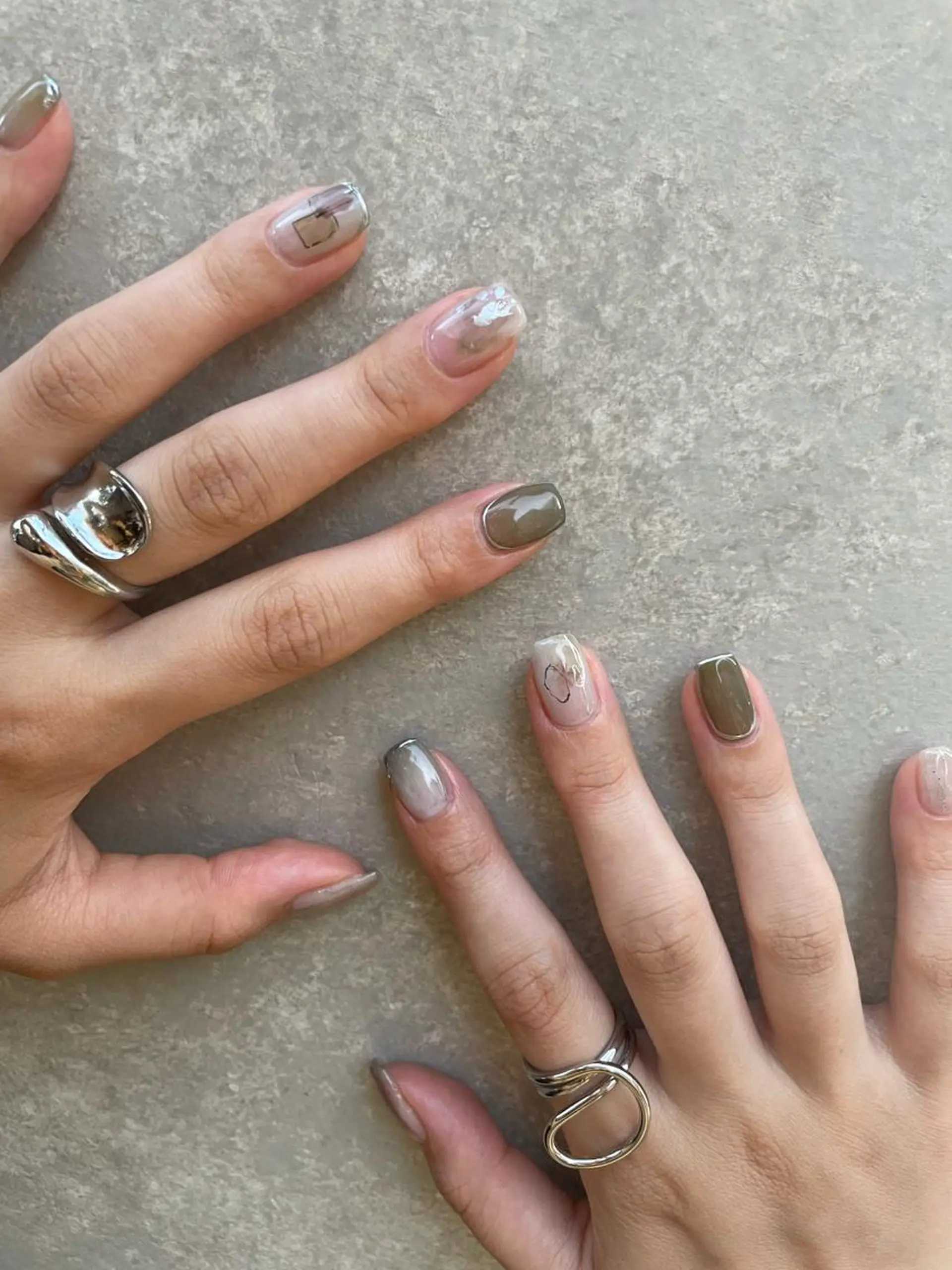 ネイル ハンドネイル 【淡色color/ nail】maikoのネイルデザイン