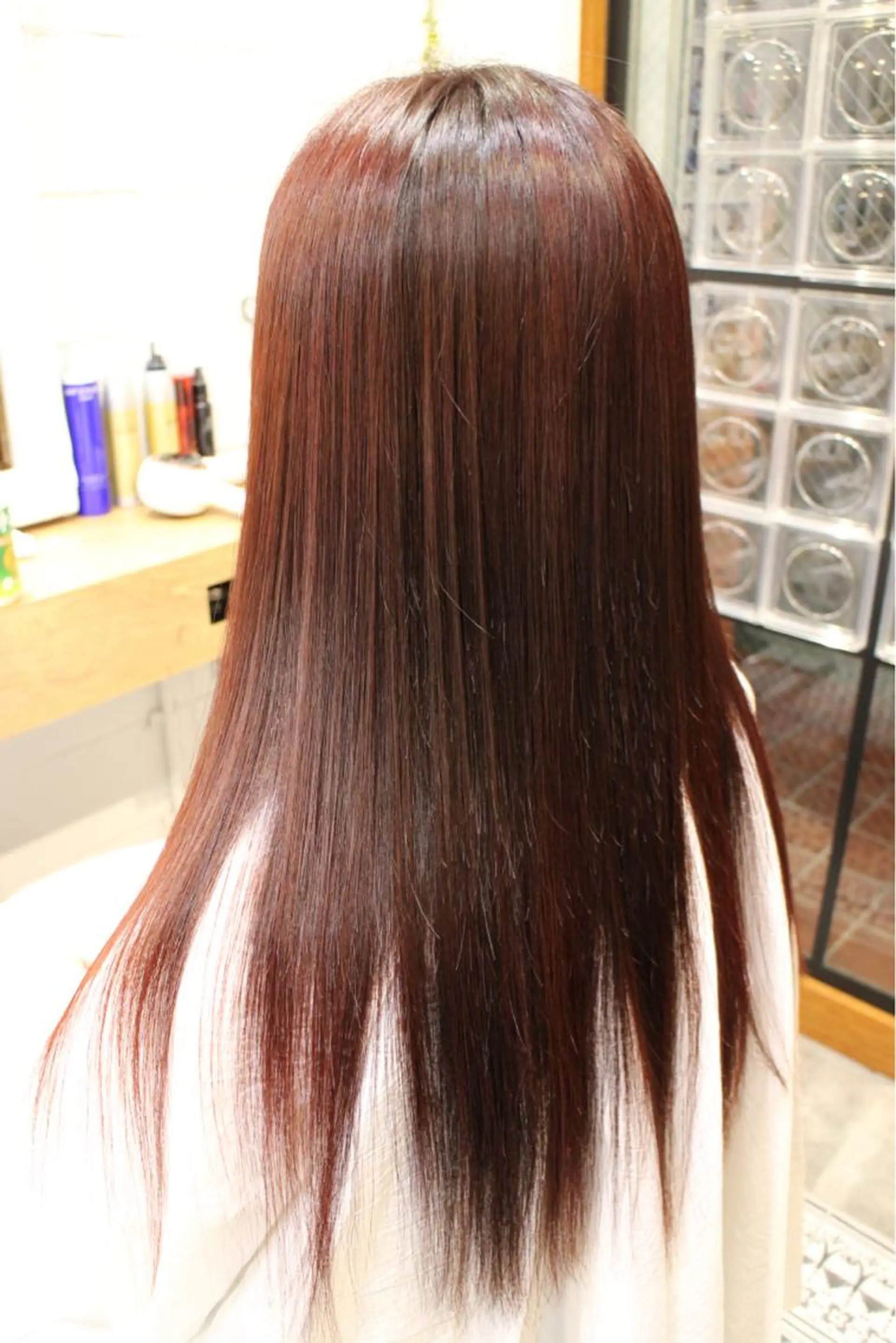 ロング カラー ブリーチ ダブルカラー ピンクカラー レッドカラー 艶髪美容室naty 元村貴裕のヘアスタイル