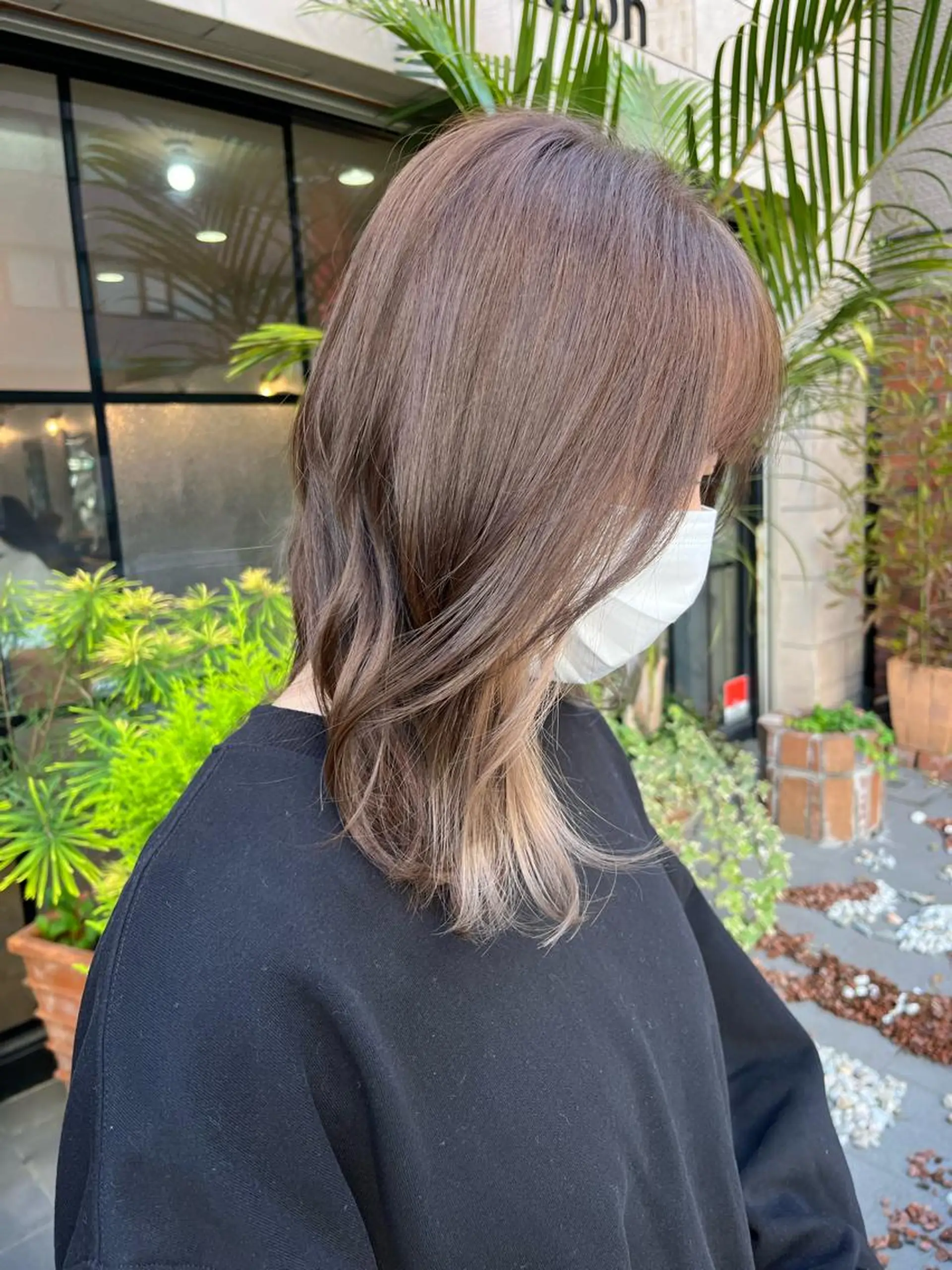 ショート カラー アッシュ ベージュカラー 透明感カラー インナーカラー ホワイトベージュ ヘアカラー SHIAN 八王子👼鬼塚さやかのヘアスタイル