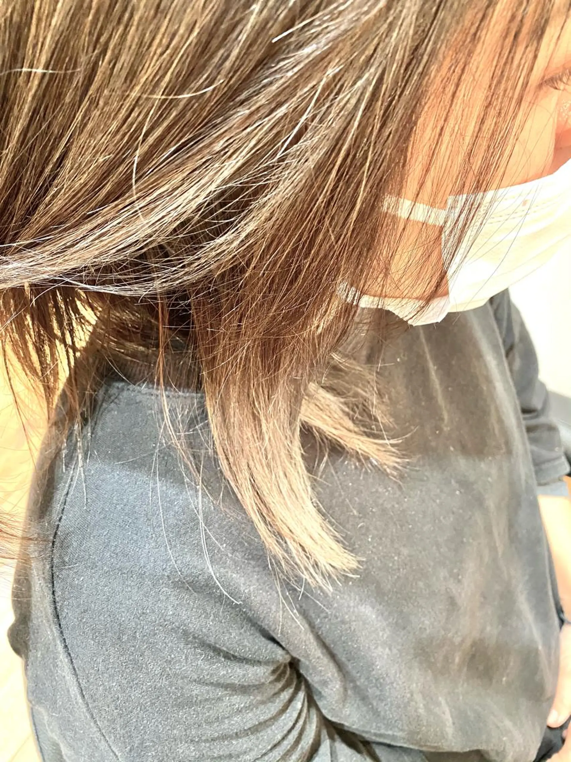カラー ブリーチ グレージュ インナーカラー 髪質改善 コレマツのヘアスタイル