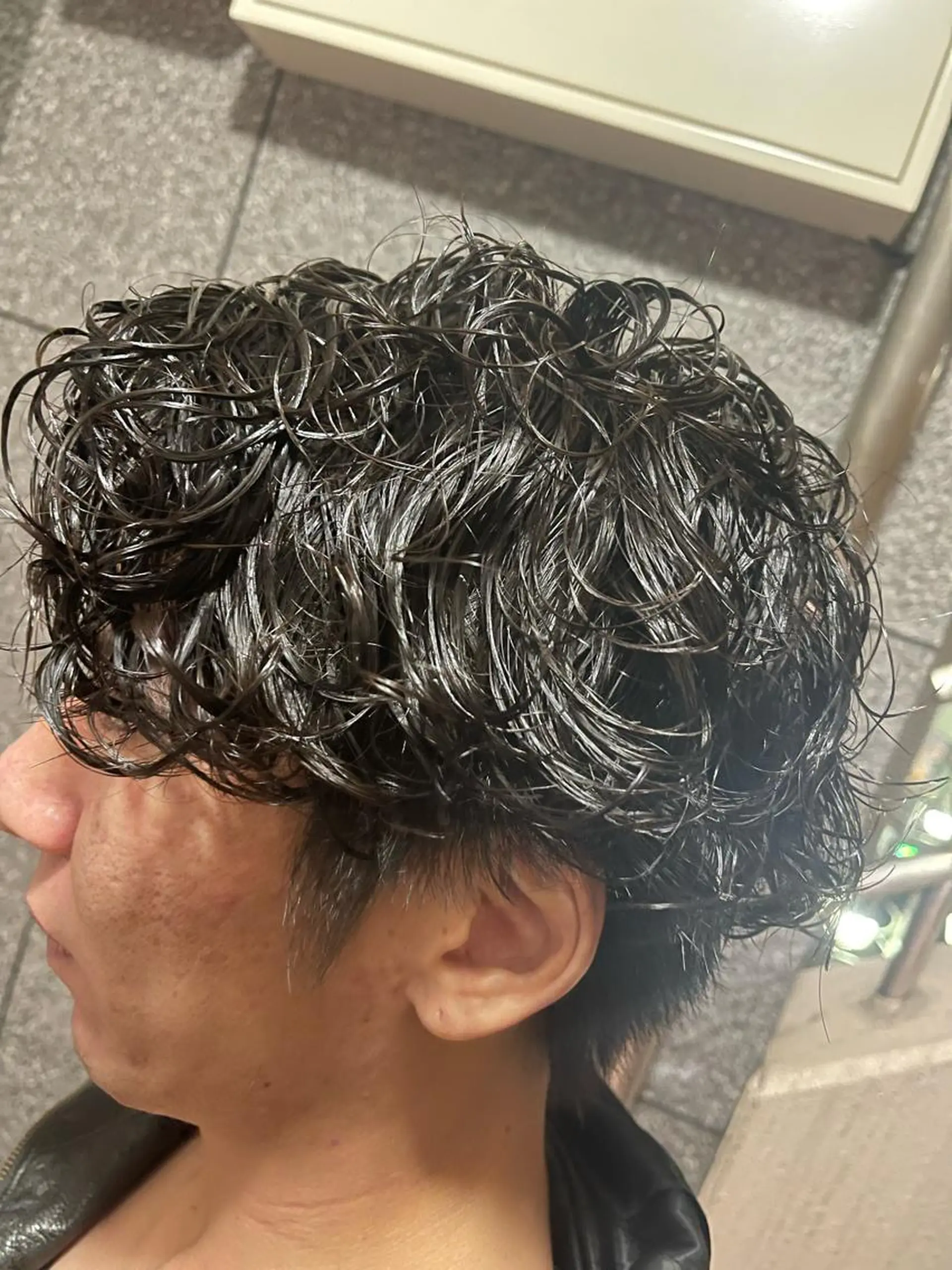 ショート パーマ メンズ メンズパーマ/ スパイラル　渡邉凌のヘアスタイル