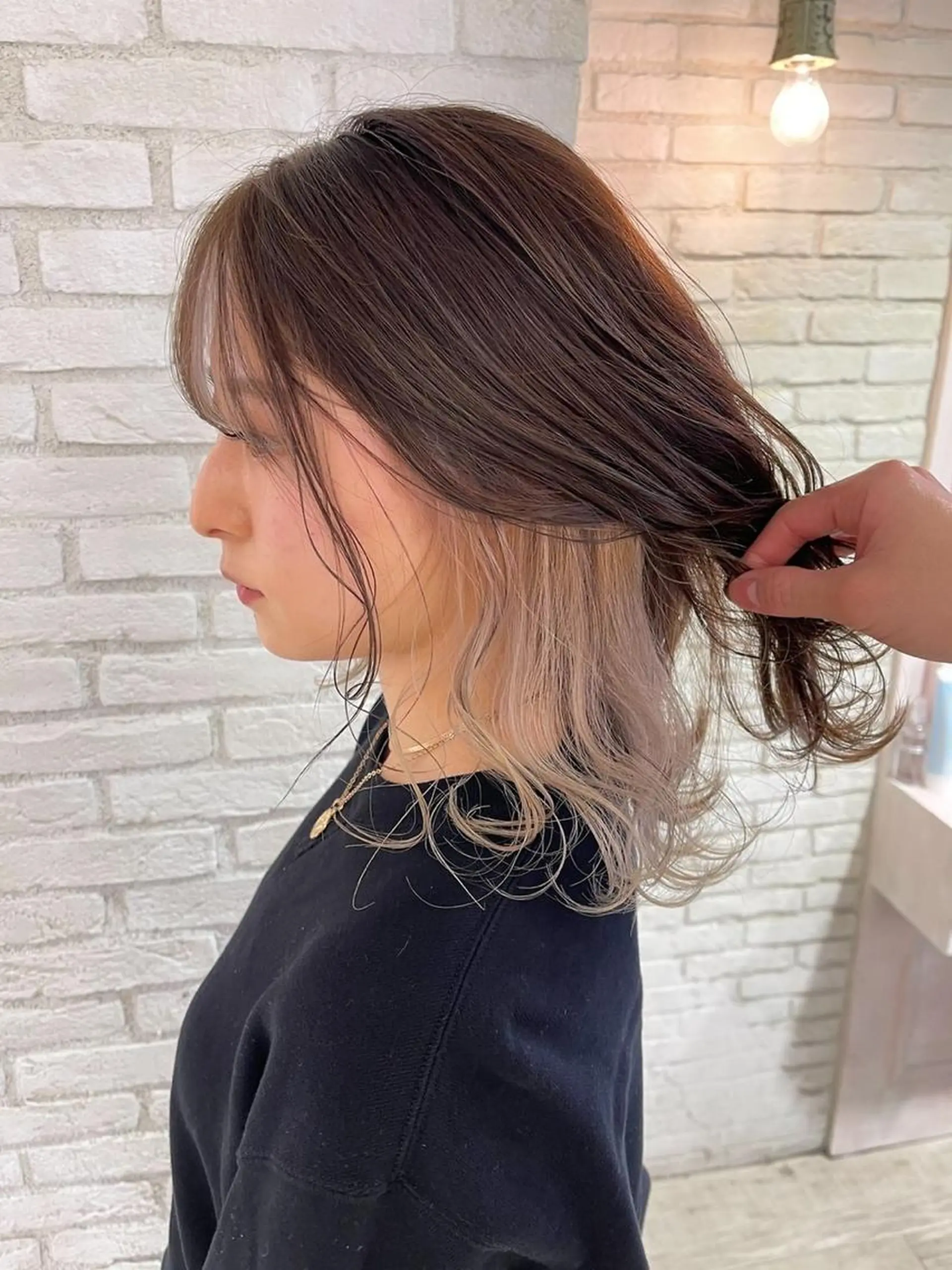 セミロング ヘアカラー トリートメント HAIR 原宿所属・ボブ/ 川田大輝のヘアスタイル