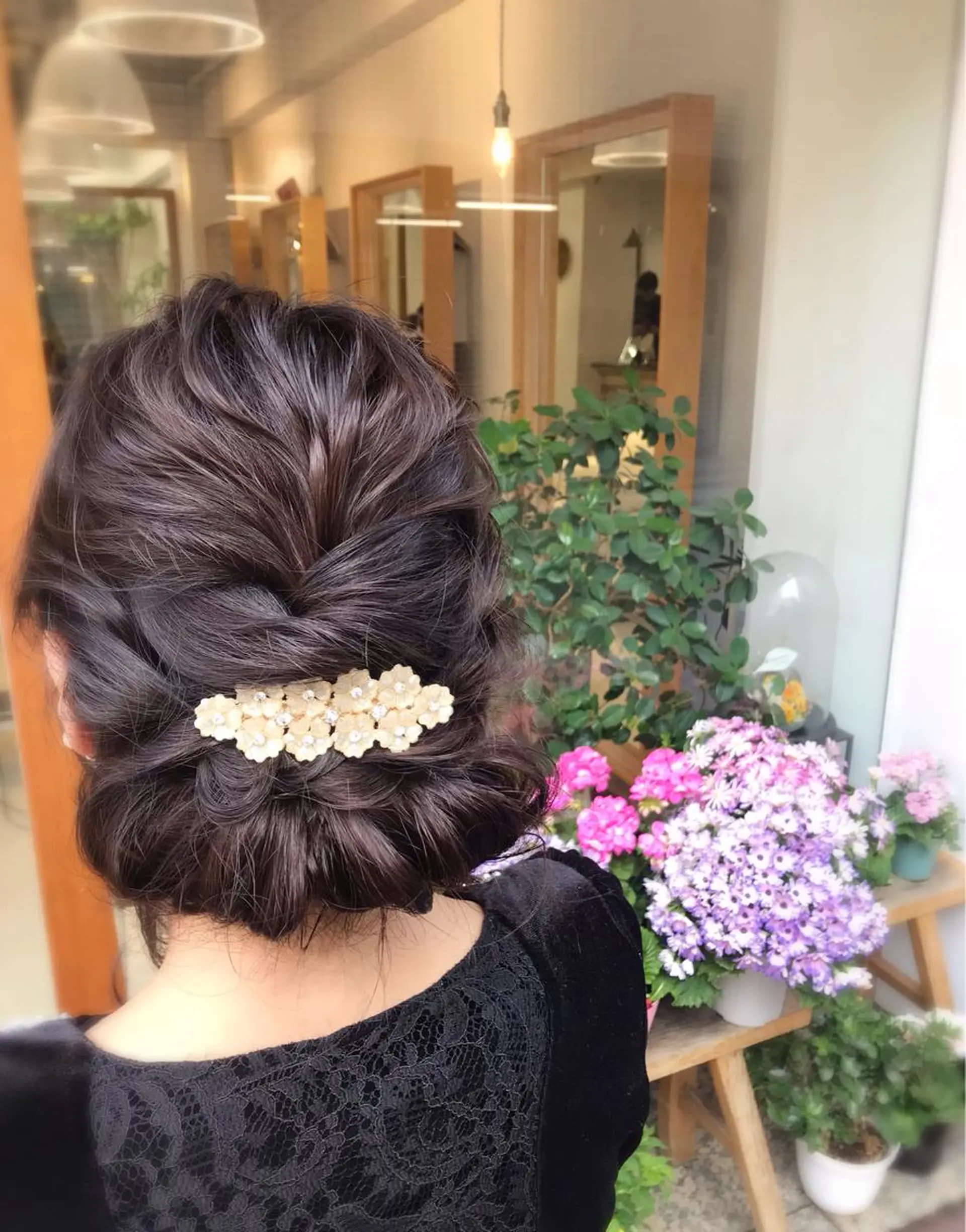 ヘアアレンジ ヘアセット 野間 ふみよのマツエク・マツパデザイン