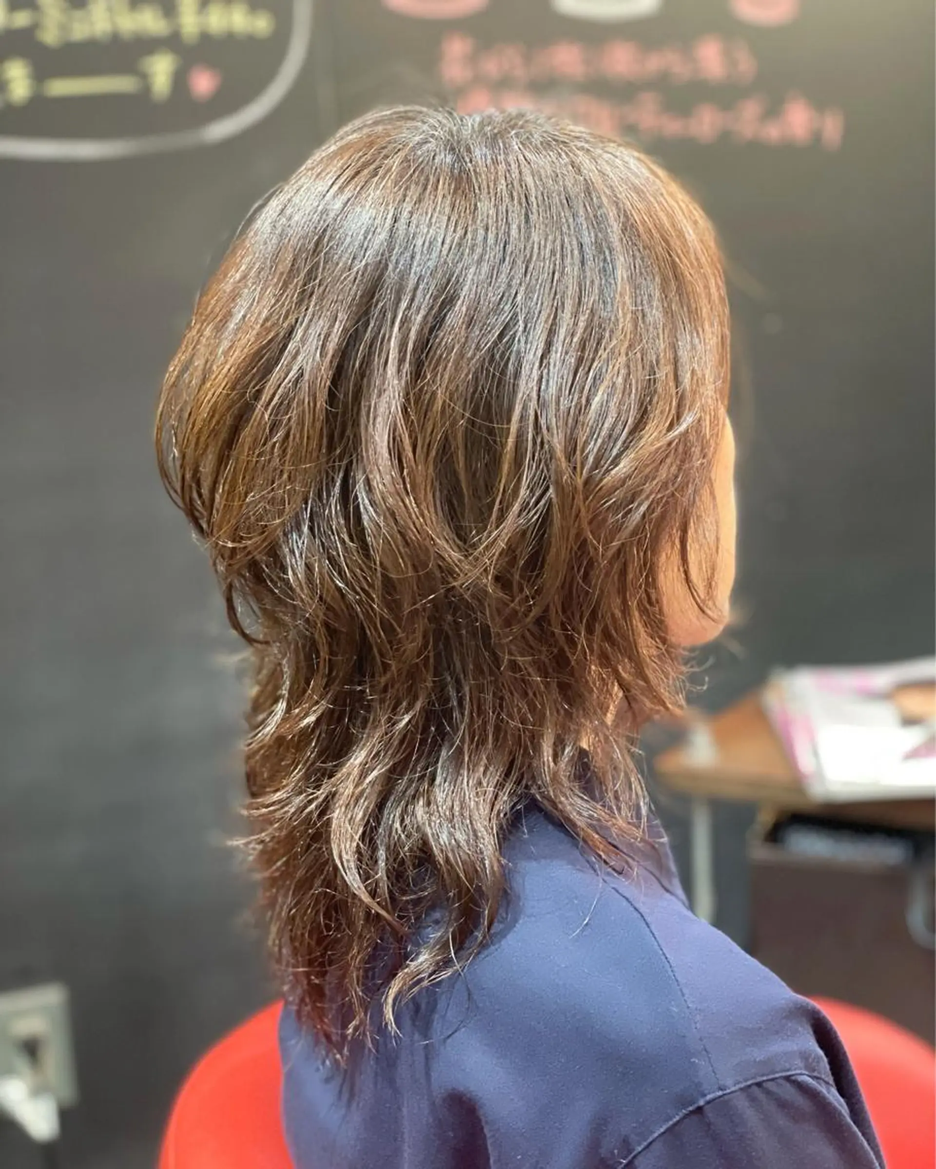 セミロング カット パーマ トリートメント SEAGULLIII 本通店のヘアスタイル