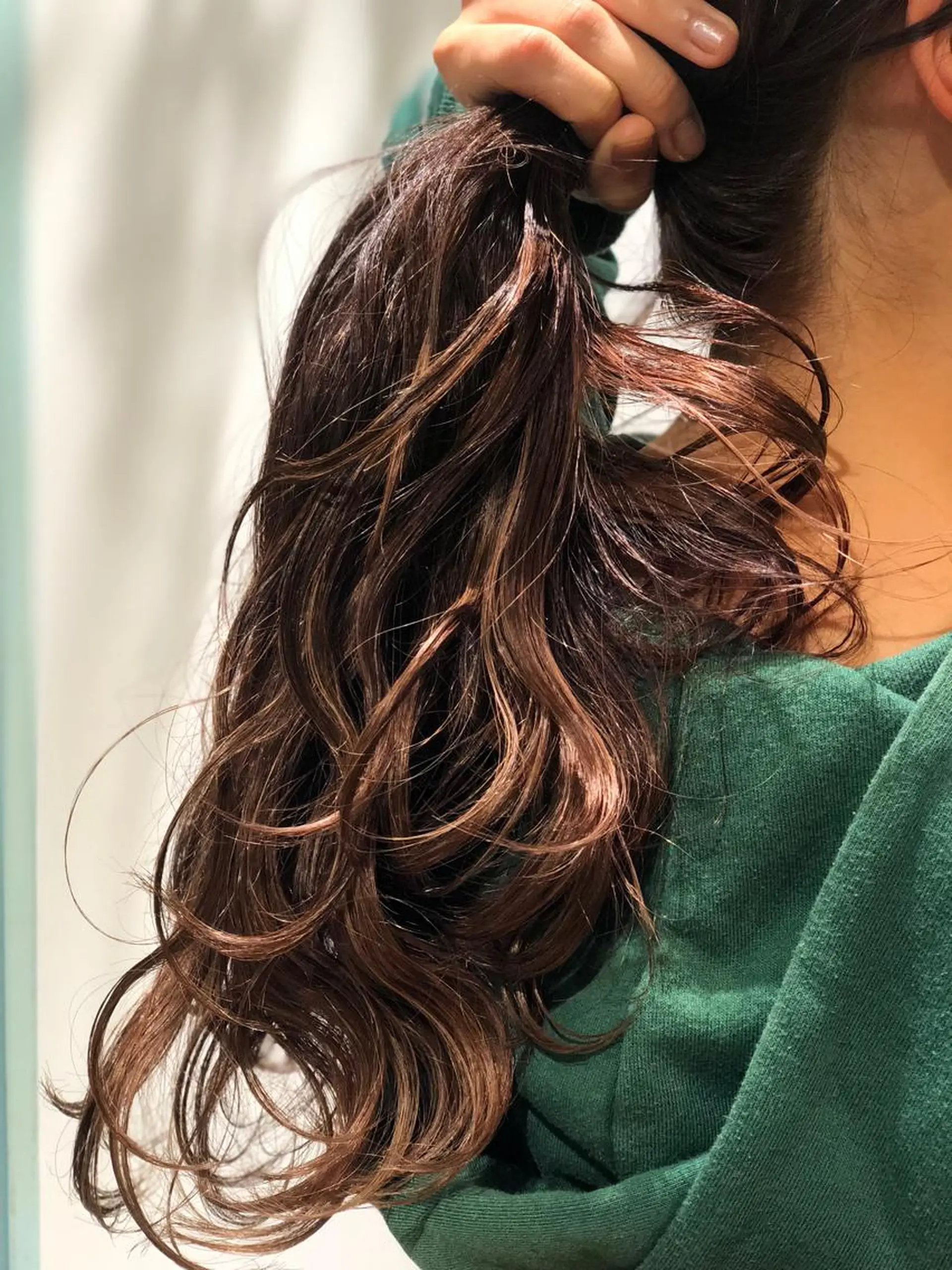 ロング ハイライト 縮毛矯正⭐️ TAKAHIROのヘアスタイル