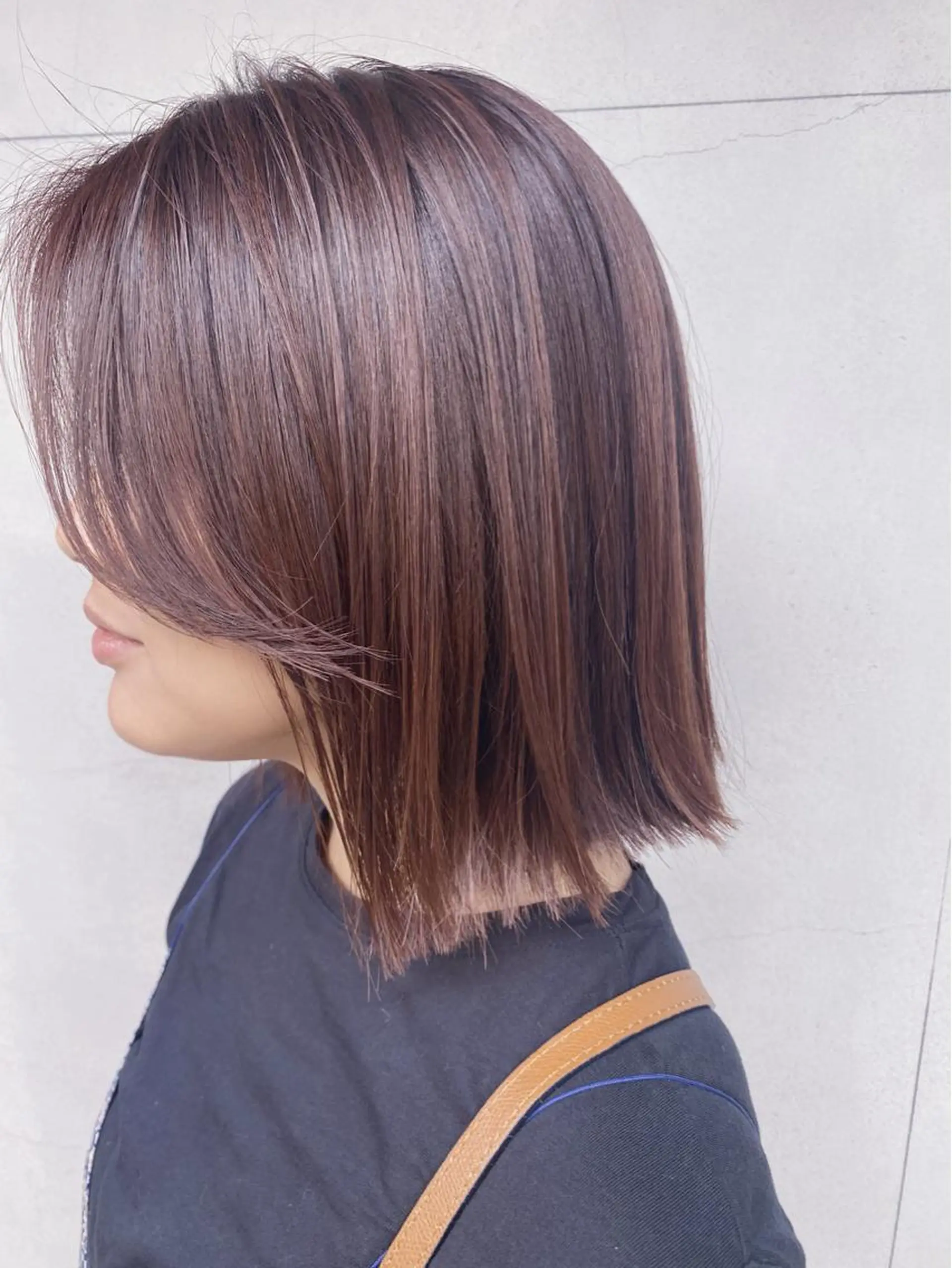 ショート カラー ブラウンカラー レッドカラー レッドブラウン ボブ ショートヘア conne& ririのヘアスタイル