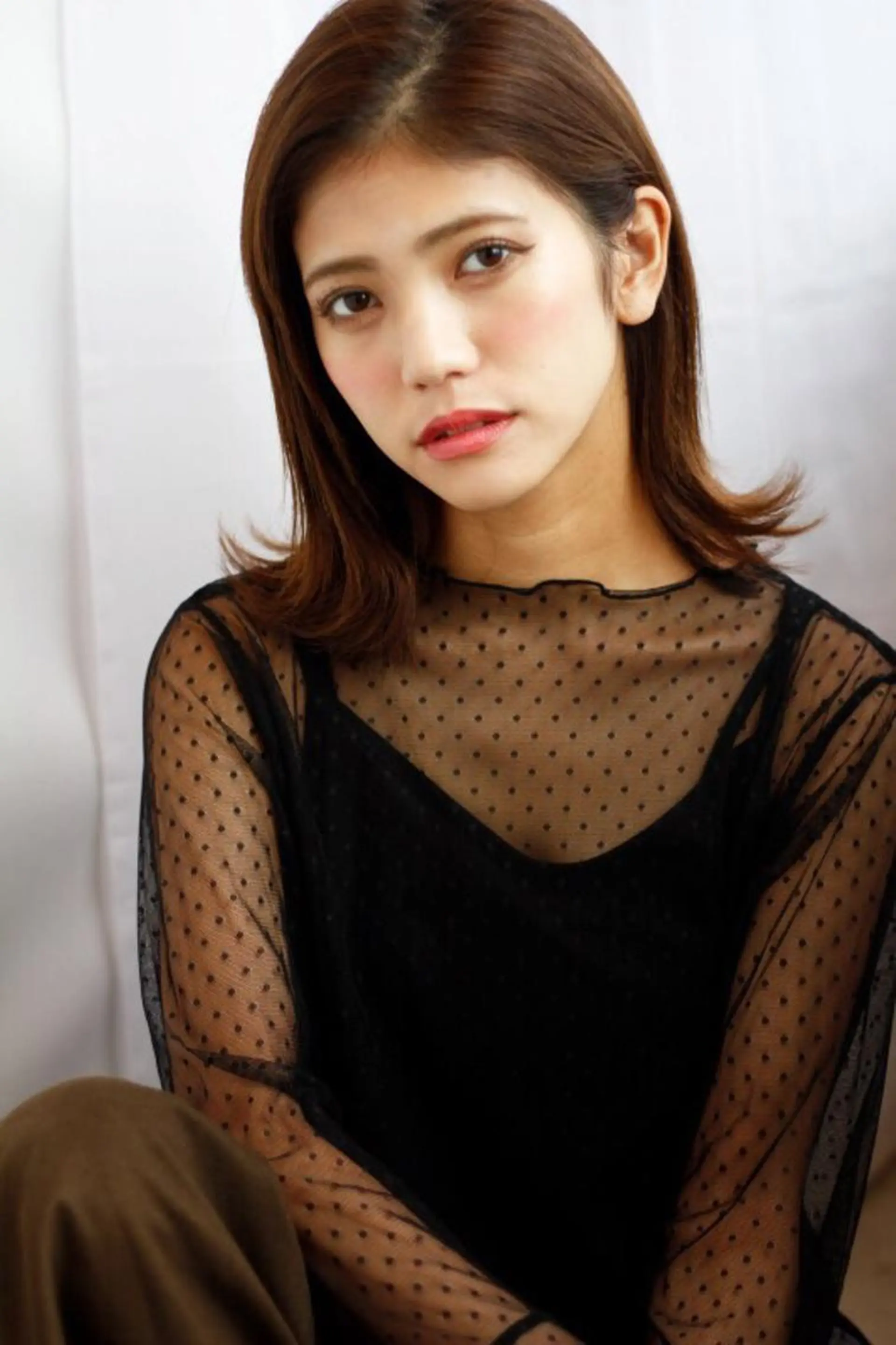 ミディアム カラー Rely 美空のヘアスタイル