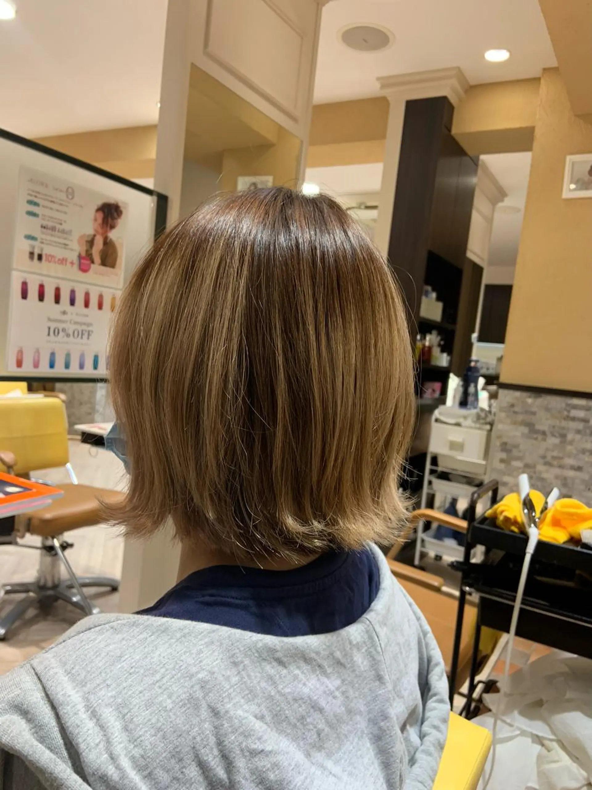 ショート 切りっぱなしボブ ボブ くびれヘア 外ハネヘア BROWN nakano所属・🌿【メンズ歓迎】 矢嶋祐介のヘアスタイル