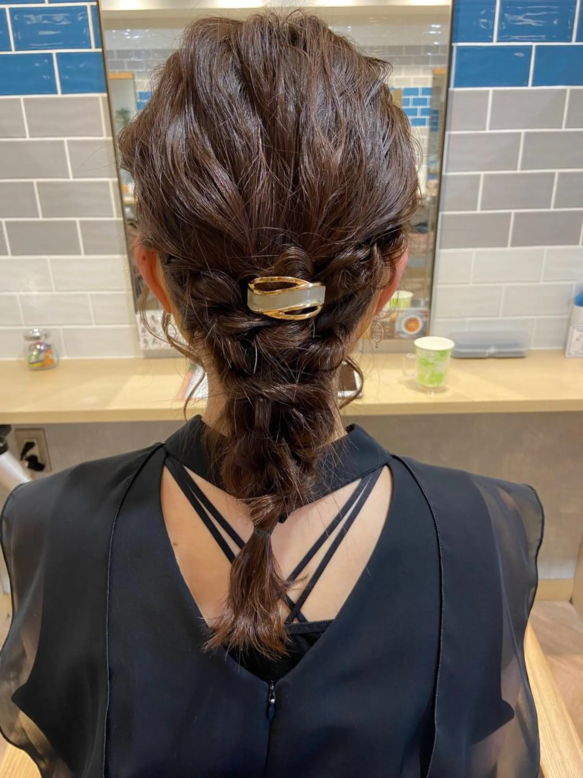 ヘアアレンジ マツザキ チナツのヘアスタイル