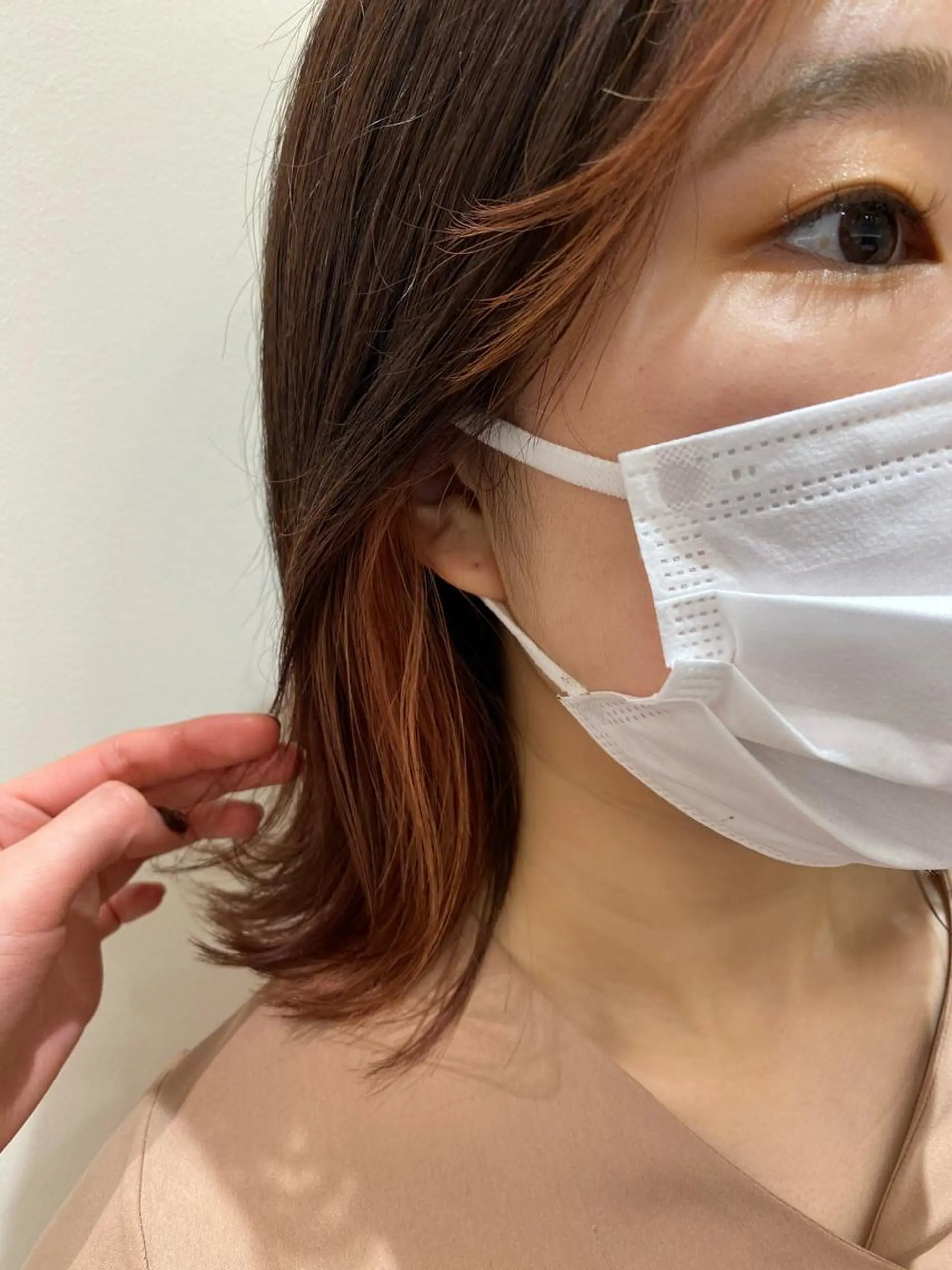 ショート カラー カット ヘアカラー トリートメント プレイングカラー🤍 細めハイライトのヘアスタイル