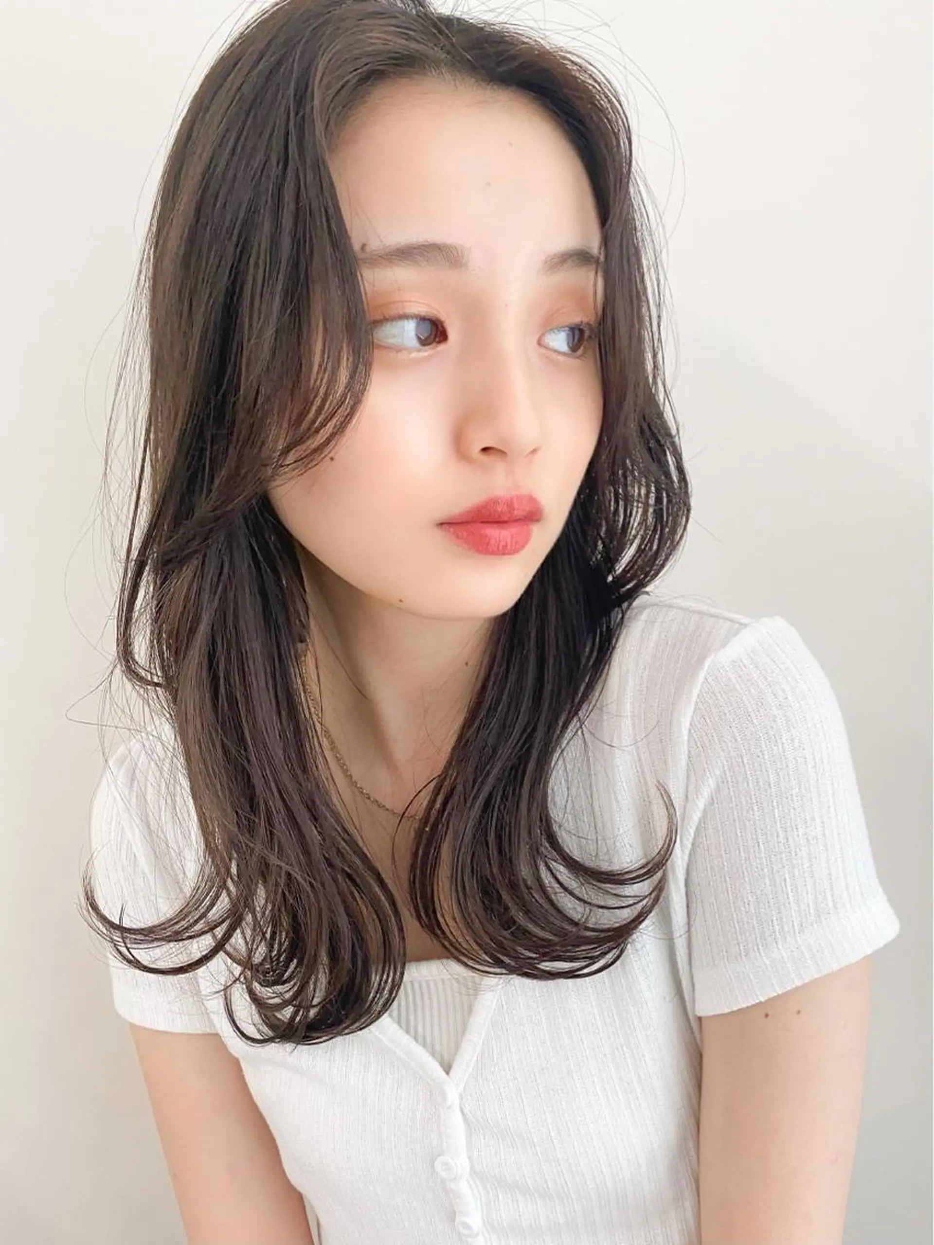 ミディアム カラー カット トリートメント kohana 🎀韓国ヘア🎀🤍のヘアスタイル