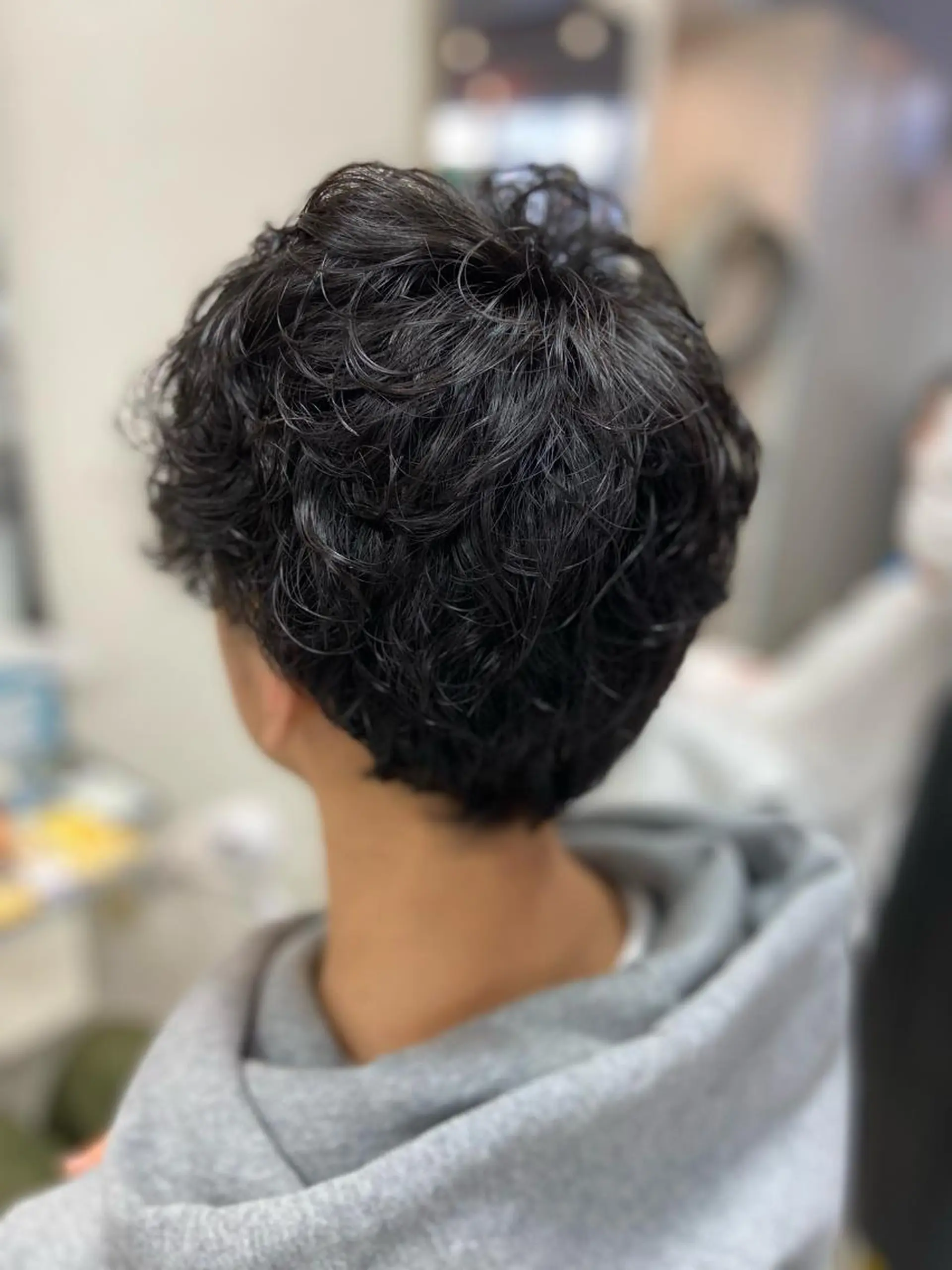 パーマ メンズ メンズパーマ カット パーマ 菊地 美憂のヘアスタイル