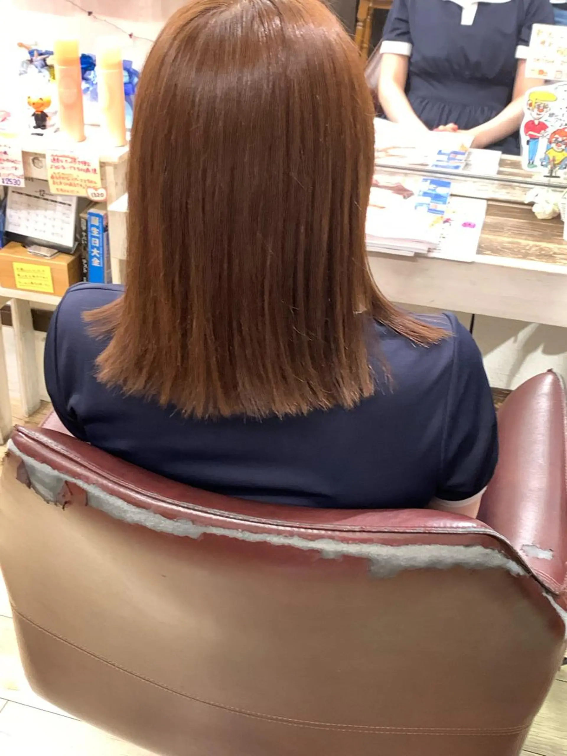 ミディアム カラー 長瀬 遥姫のヘアスタイル