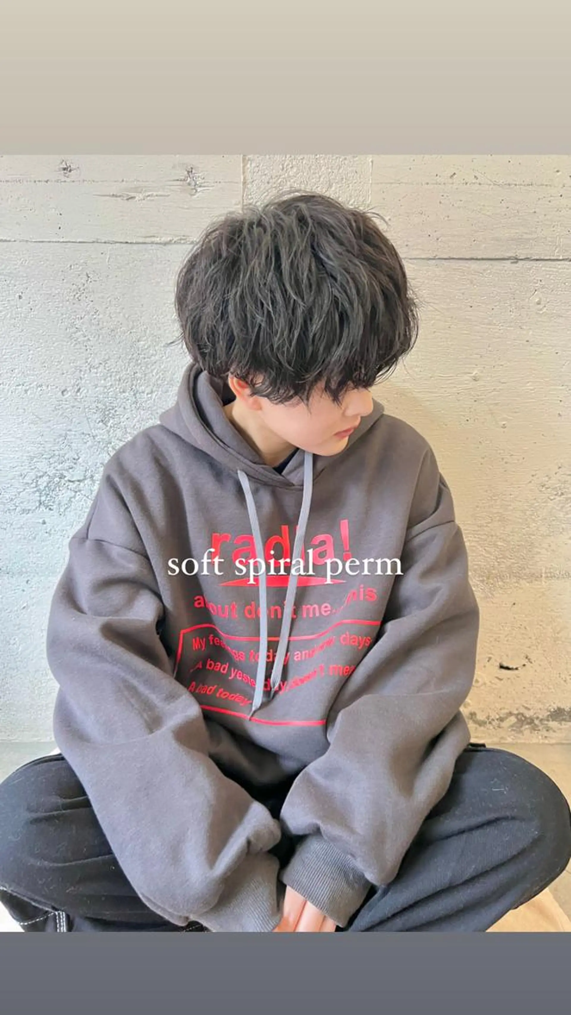 パーマ メンズ メンズパーマ スパイラルパーマ カット 縮毛矯正 古川 晴輝のヘアスタイル