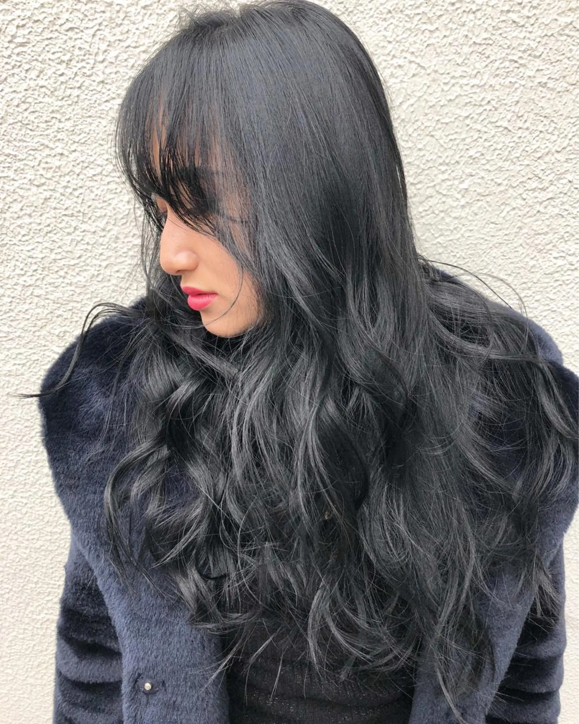 カラー ブルーカラー ブルージュ レイヤーカット BLend 渋谷のヘアスタイル