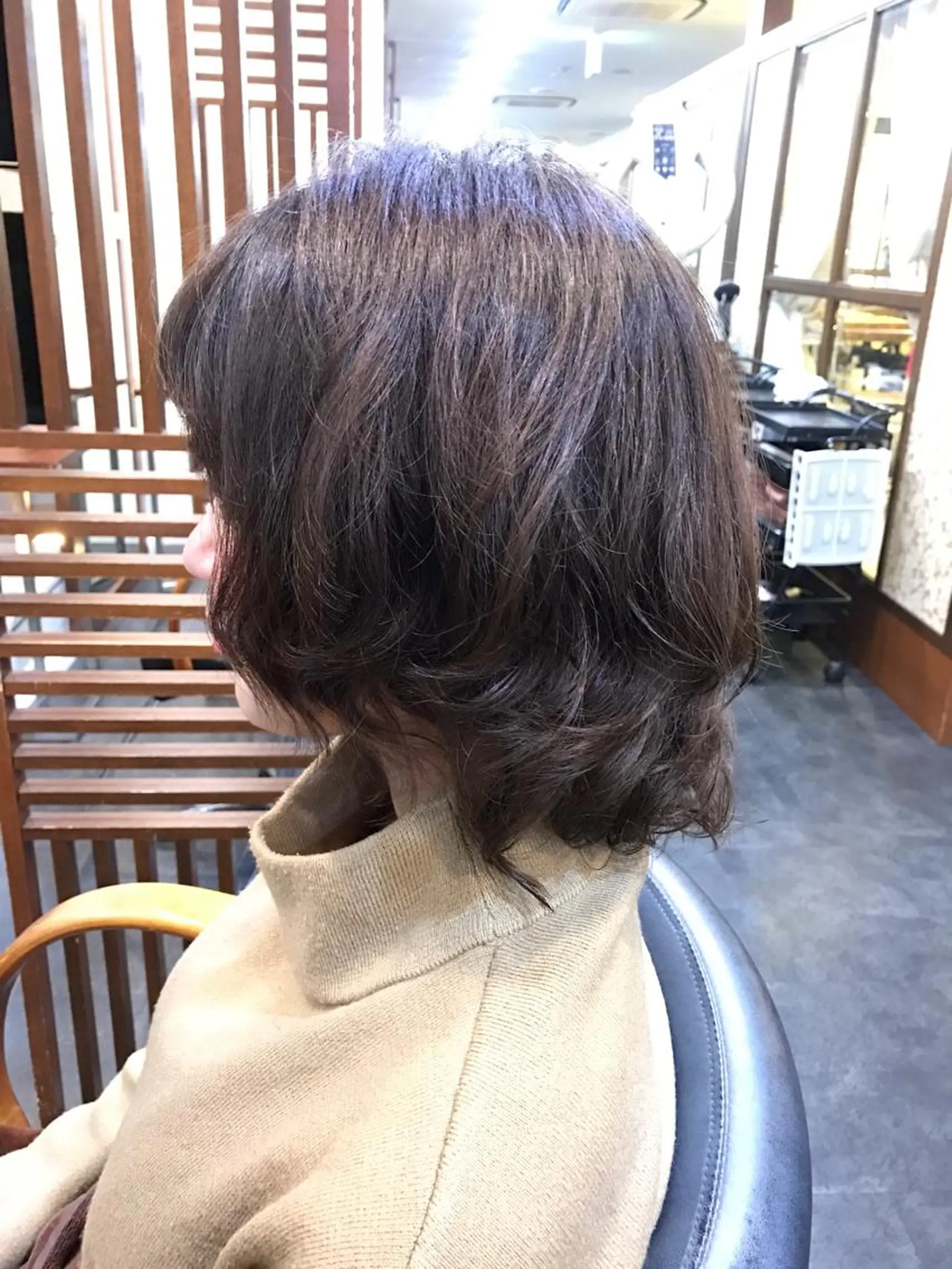 ショート ミディアム パーマ ミディアムパーマ Beauty&barber Re:tle所属・河野 有希のヘアスタイル