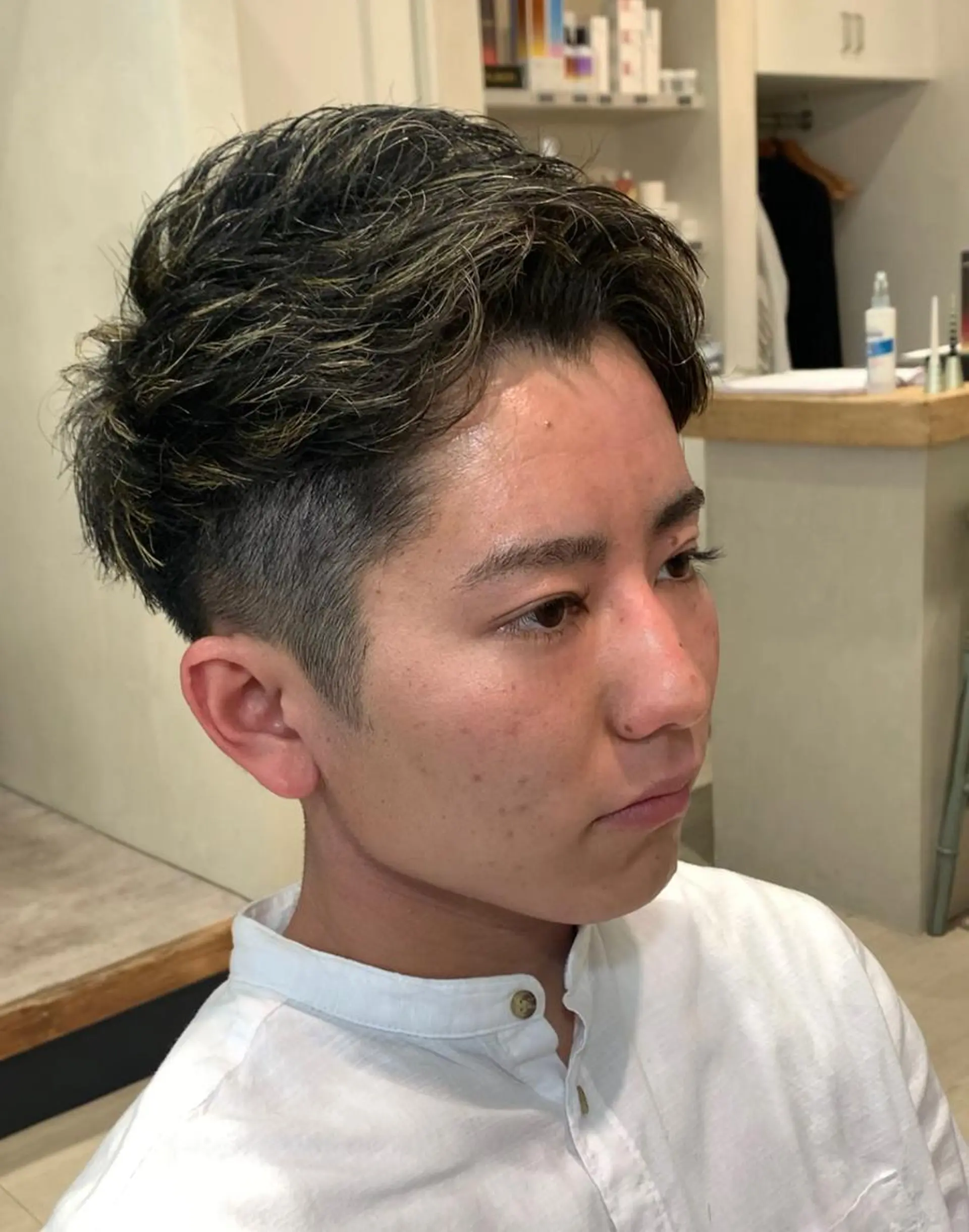 ショート メンズ メンズメッシュ モヒカン カット ヘアカラー Liberty 店長 TAJIMAのヘアスタイル