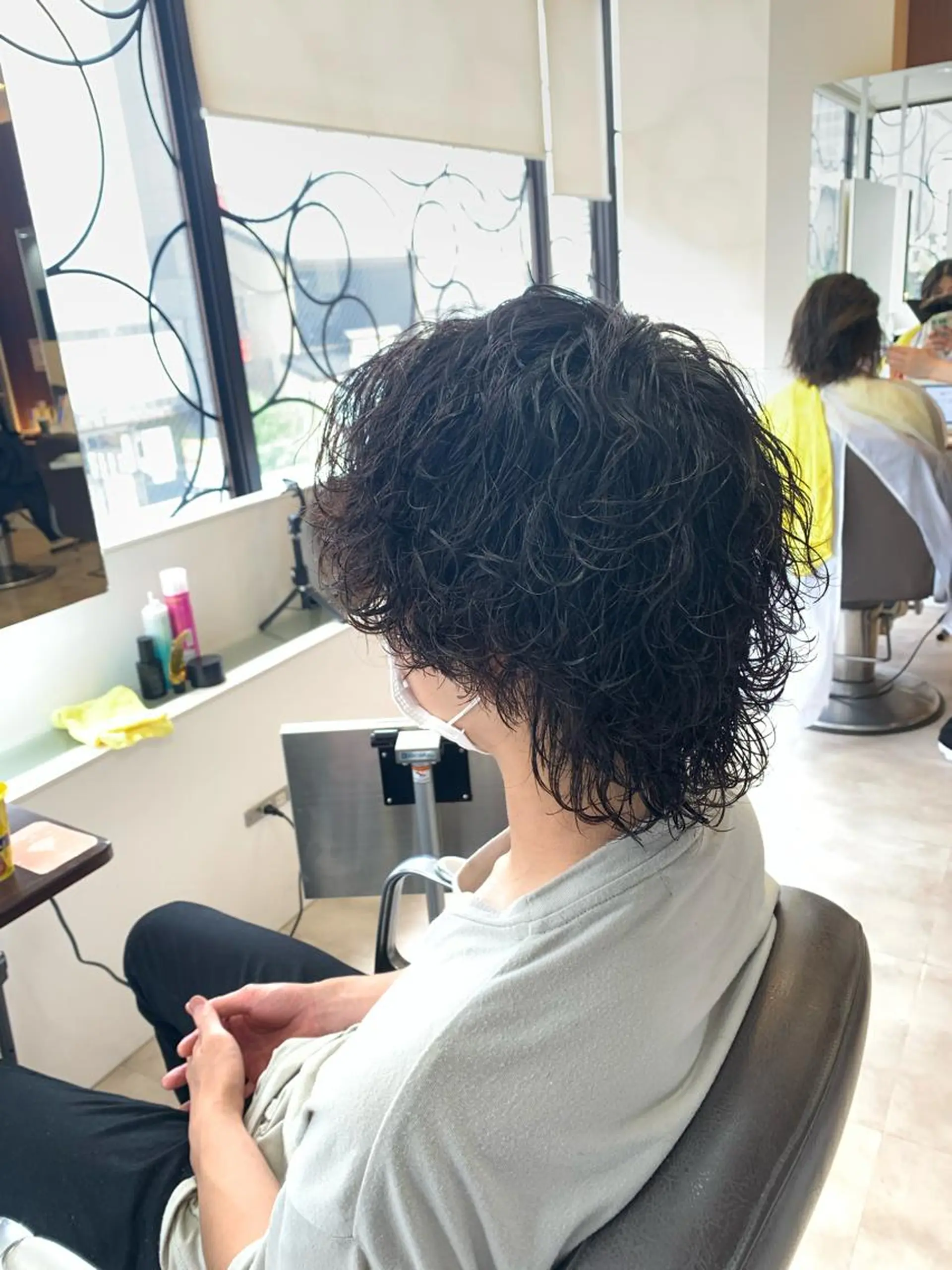 セミロング メンズパーマ/難波/ 心斎橋　室園亮佑のヘアスタイル