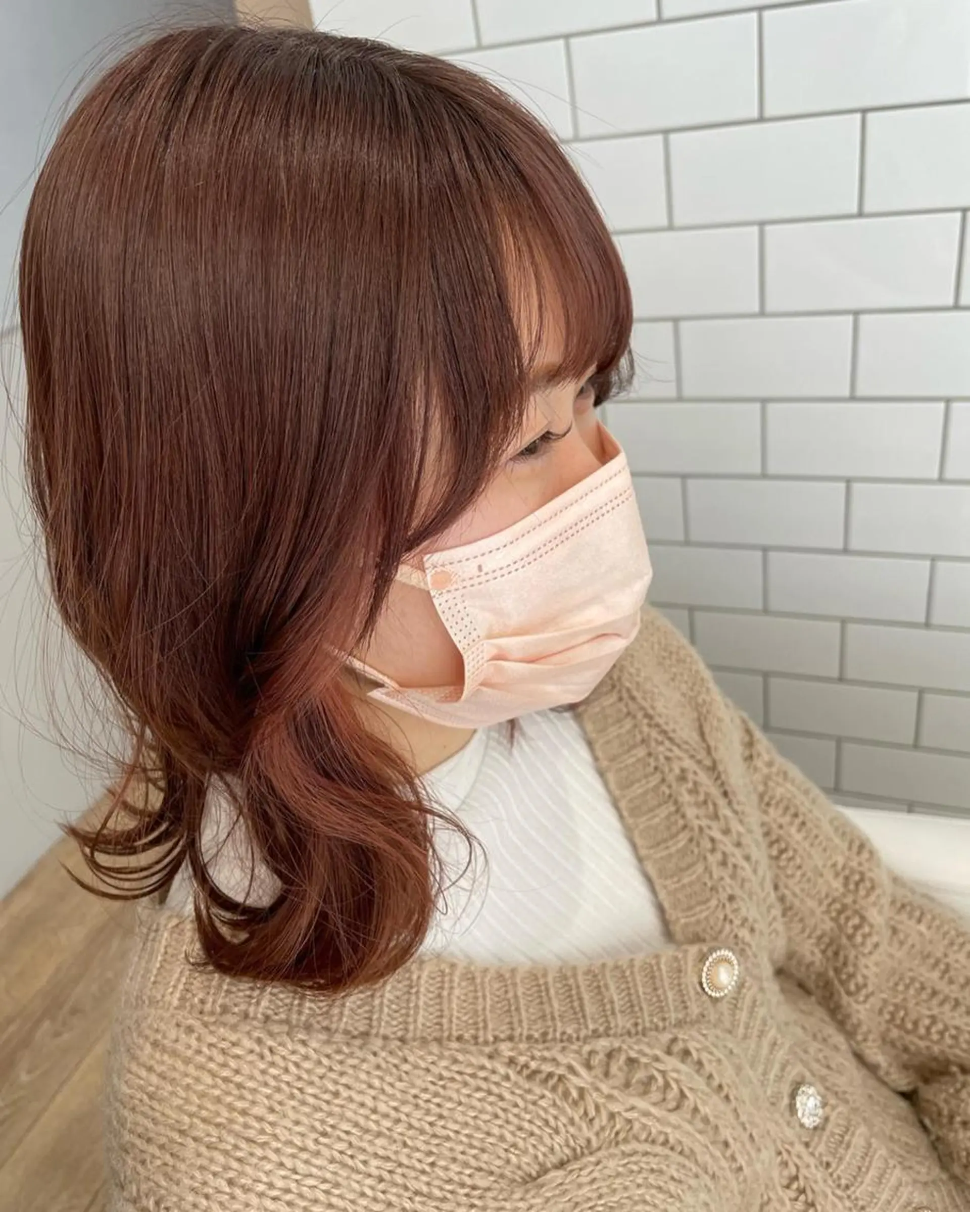 ミディアム カラー パーマ ヘアアレンジ メンズ キッズ ネイル マツエク・マツパ メンズインナーカラー イヤリングカラー インナーカラー ピンクカラー カラーマツエク 🫧垢抜けヘア🫧 SHIORIのヘアスタイル