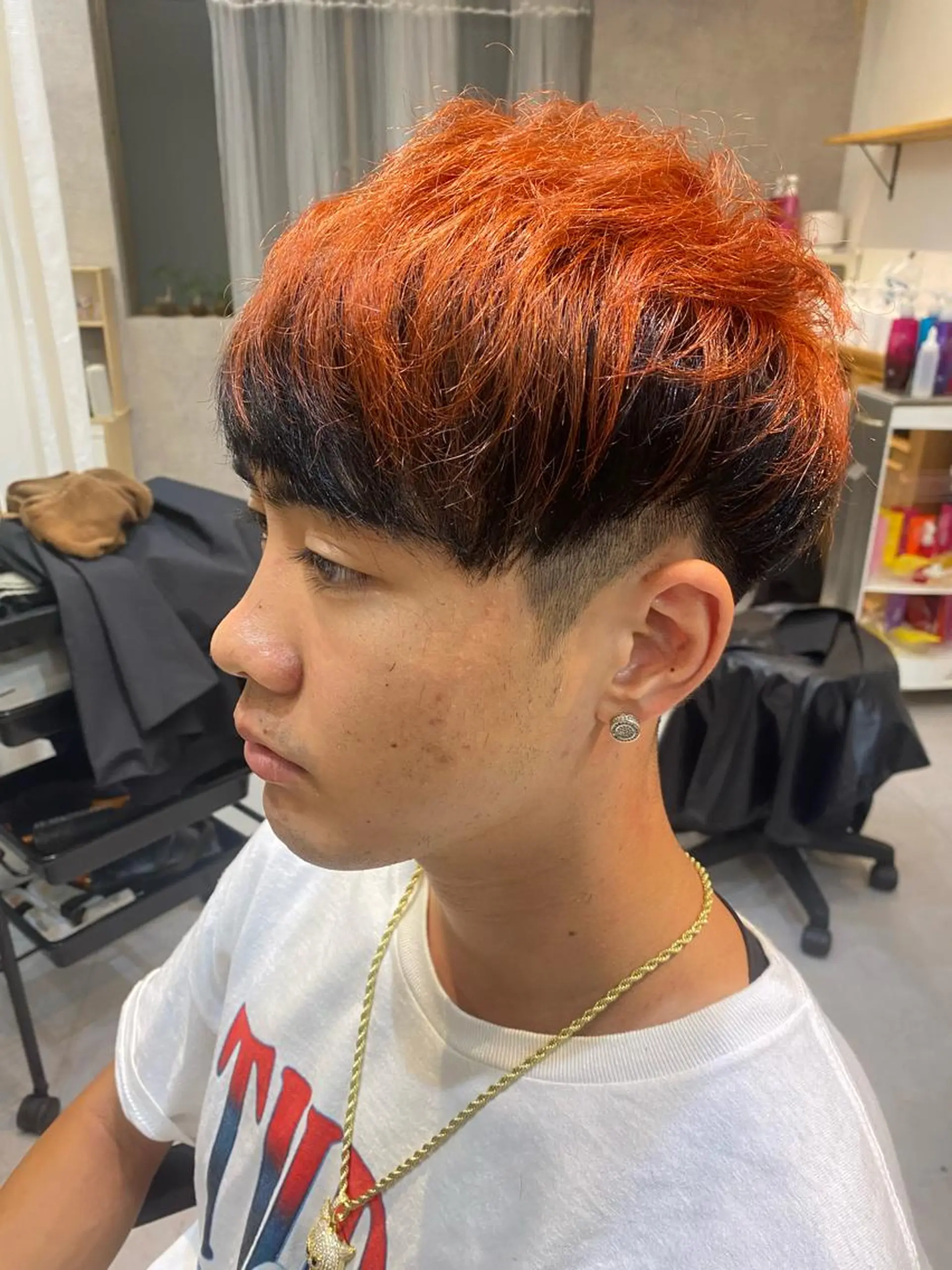 ショート メンズ ヘアカラー トリートメント Dxxxx III所属・女性目線の大人 メンズ*Ayakaのヘアスタイル