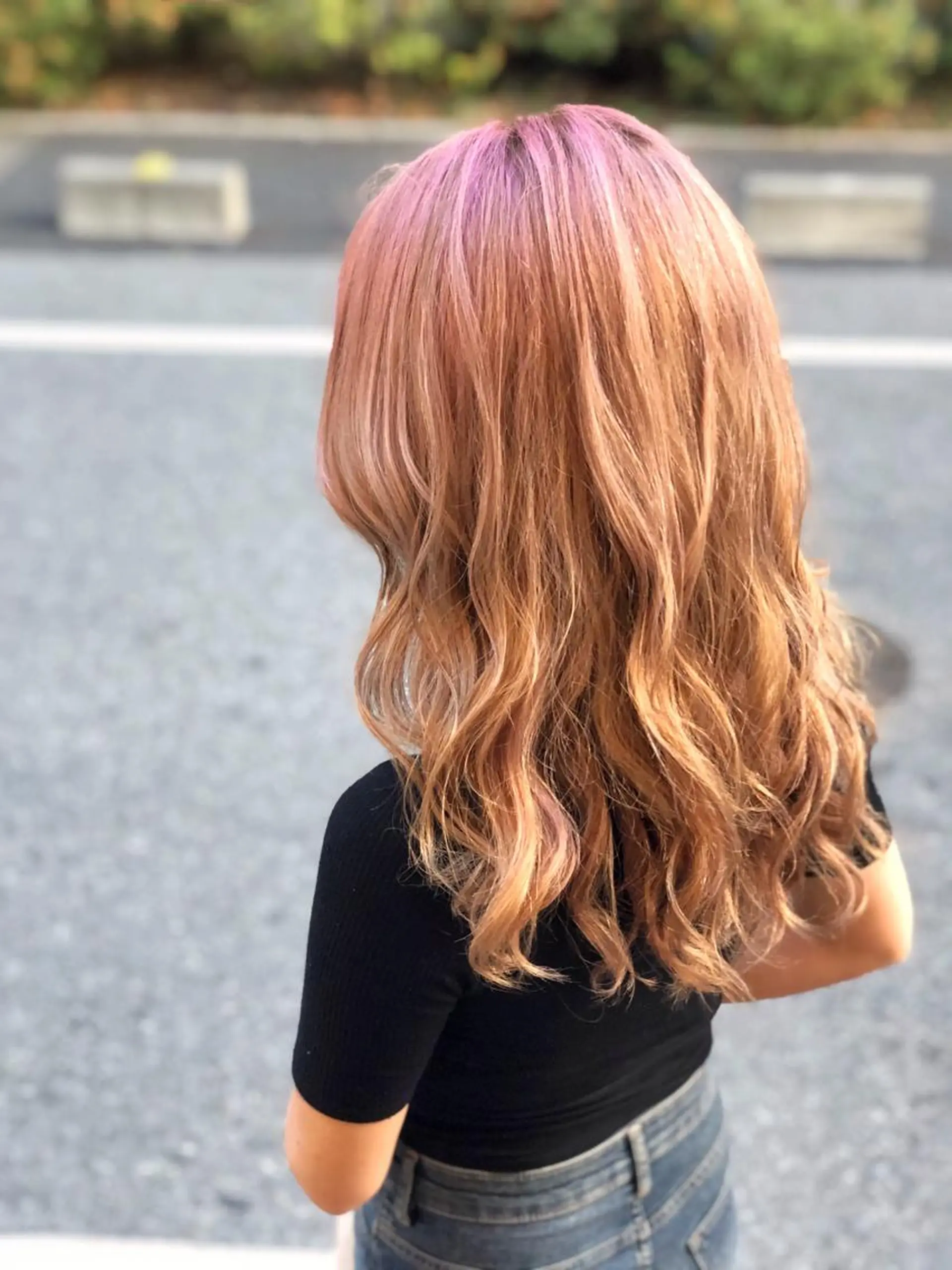 セミロング ヘアカラー トリートメント LOCO Ko-kiのヘアスタイル