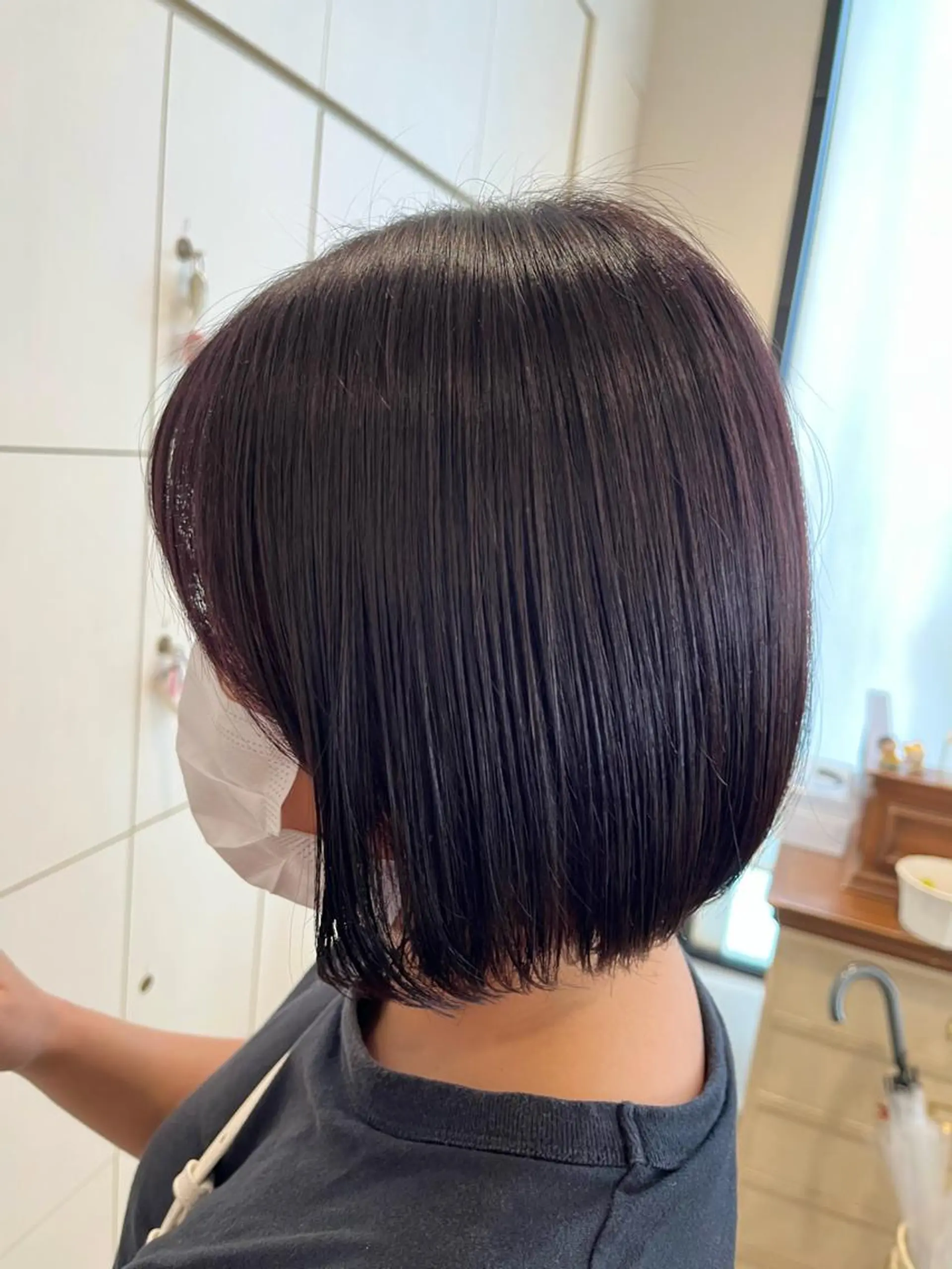 ショート カラー ボブ カット ヘアカラー トリートメント サソウ ユリエ🥥のヘアスタイル
